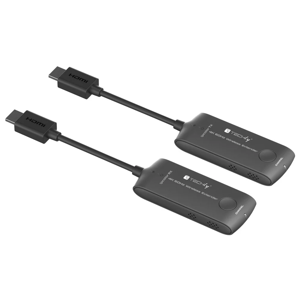 Techly IDATA HDMI-WL488 Audio-/Video-Leistungsverstärker AV-Sender & -Empfänger Schwarz