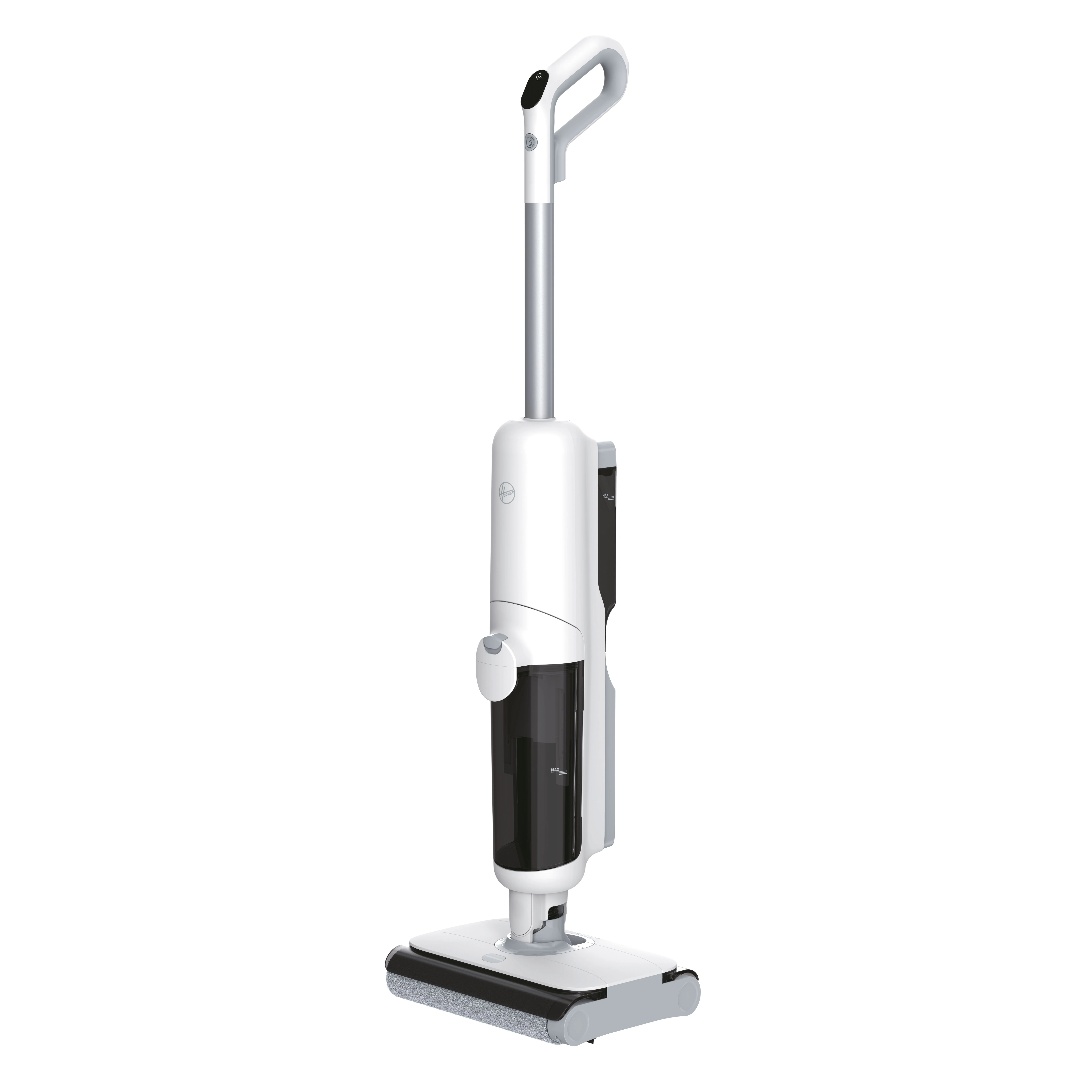Hoover HW500 011 Standstaubsauger Akku Trocken&Nass Beutellos 0,6 l 150 W Grau, Weiß 4 Ah