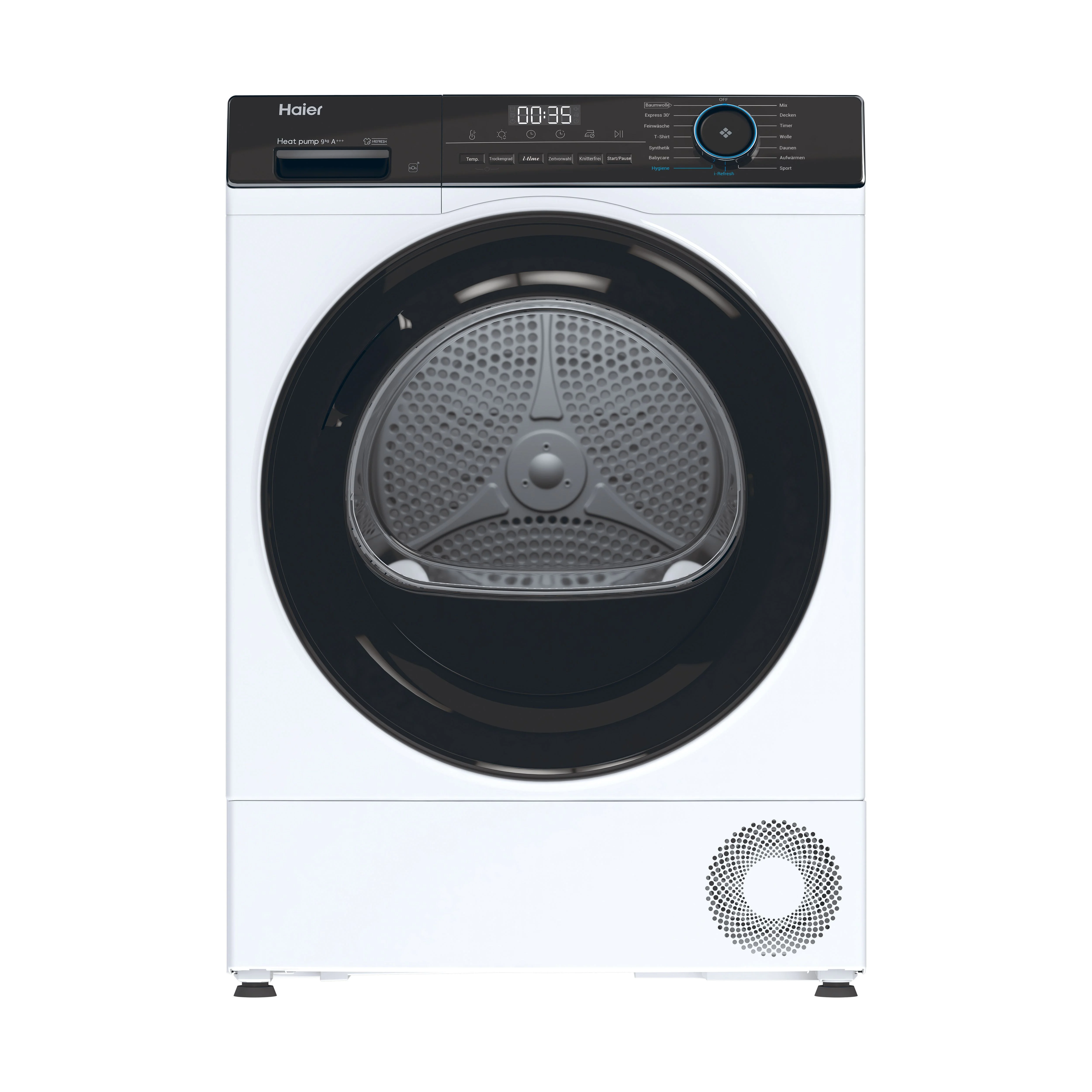 Haier HD91-A3939E-DE Wäschetrockner Freistehend Frontlader 9 kg Weiß