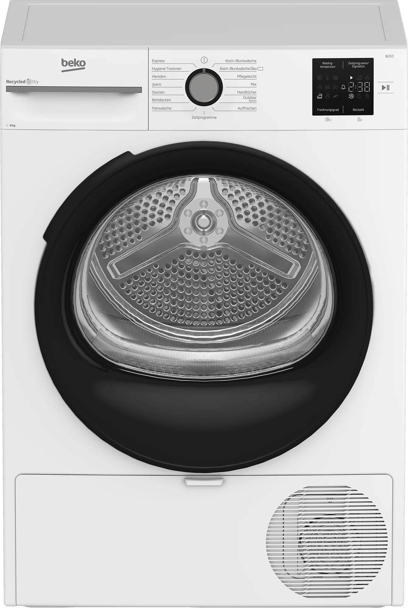 Beko BM3T38220X Wäschetrockner Freistehend Frontlader 8 kg Weiß