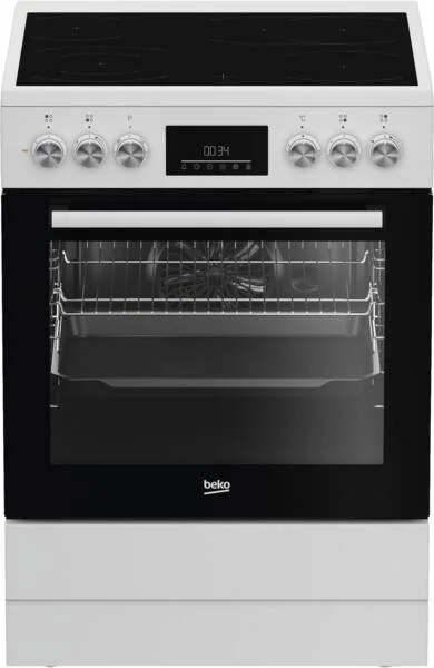 Beko FBM67320XS Freistehender Herd Elektro Keramik Weiß