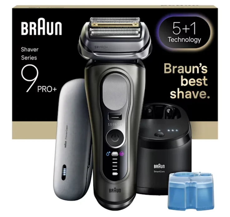 Braun Series 9 Pro+ 9675cc Folienschaber Trimmer Grau, Silber