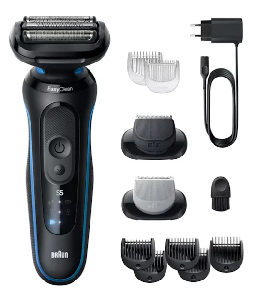 Braun Series 5 52-B1650S Elektrorasierer Folienschaber Trimmer Blau