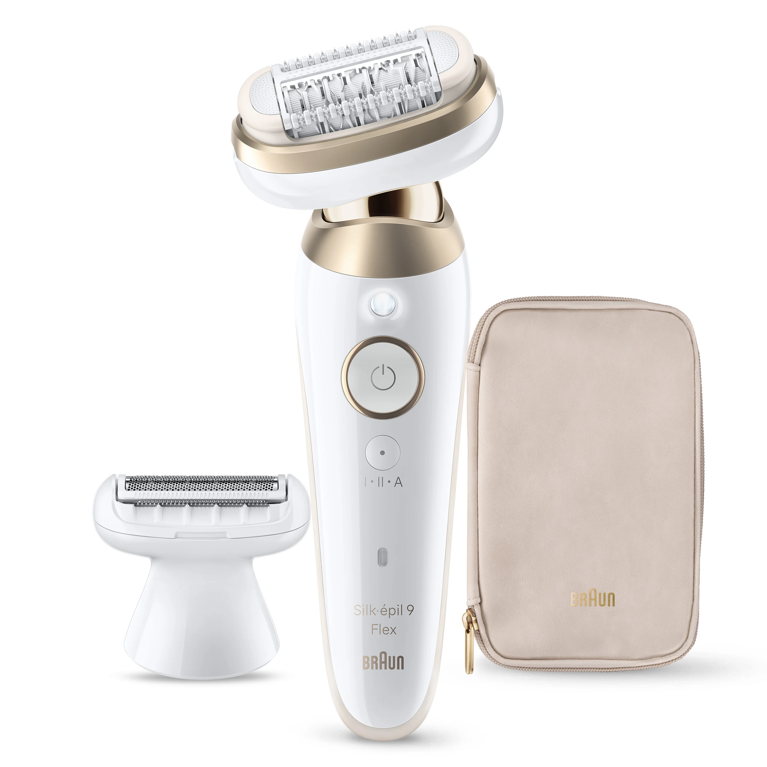Braun Silk·épil 9 Flex 9-030 3D 40 Pinzette Weiß, Gold