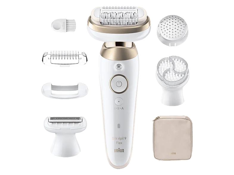BRAUN Silk-épil 9 SES9-060 3D Epilierer, Weiß/Gold