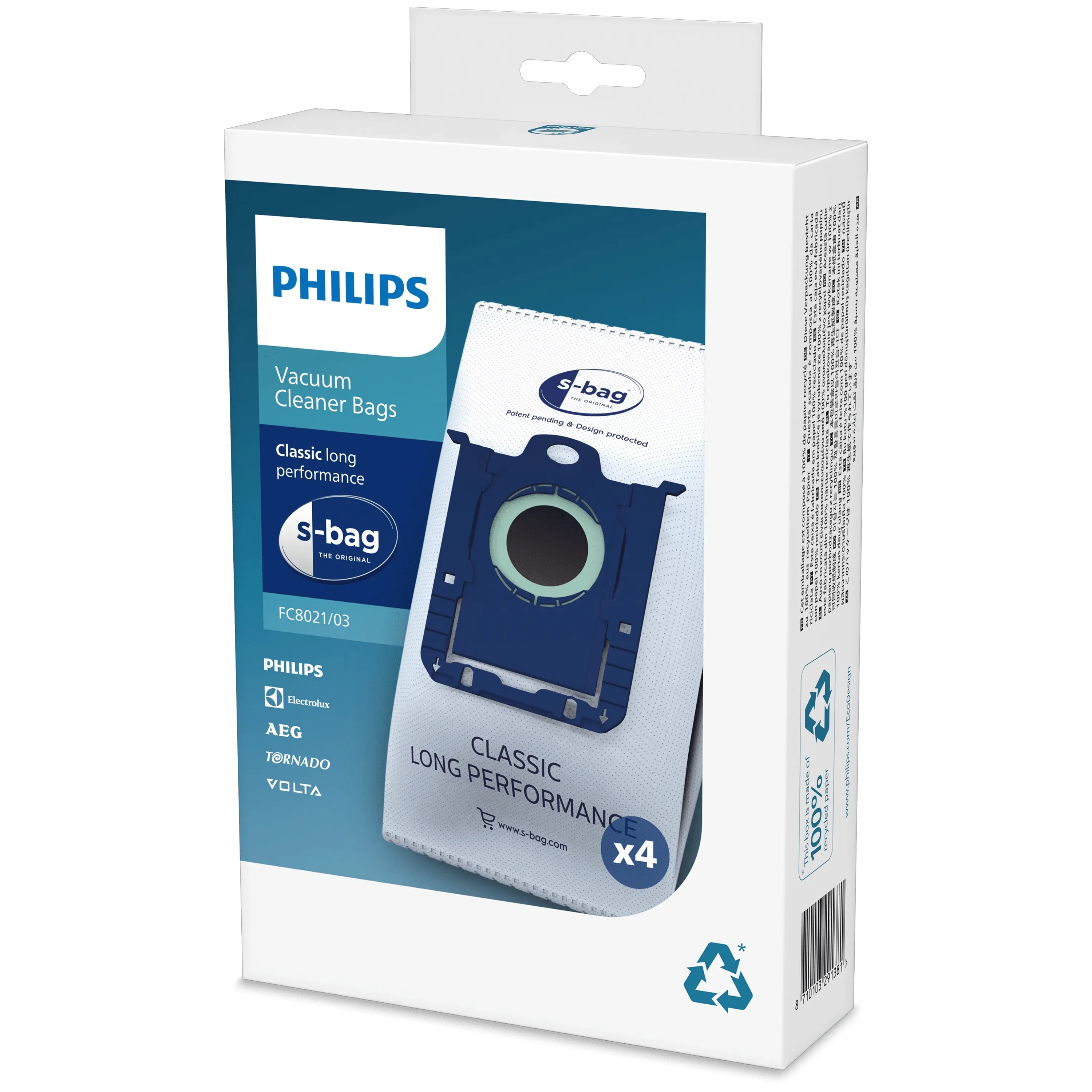 Philips s-bag 4 x Staubsaugerbeutel