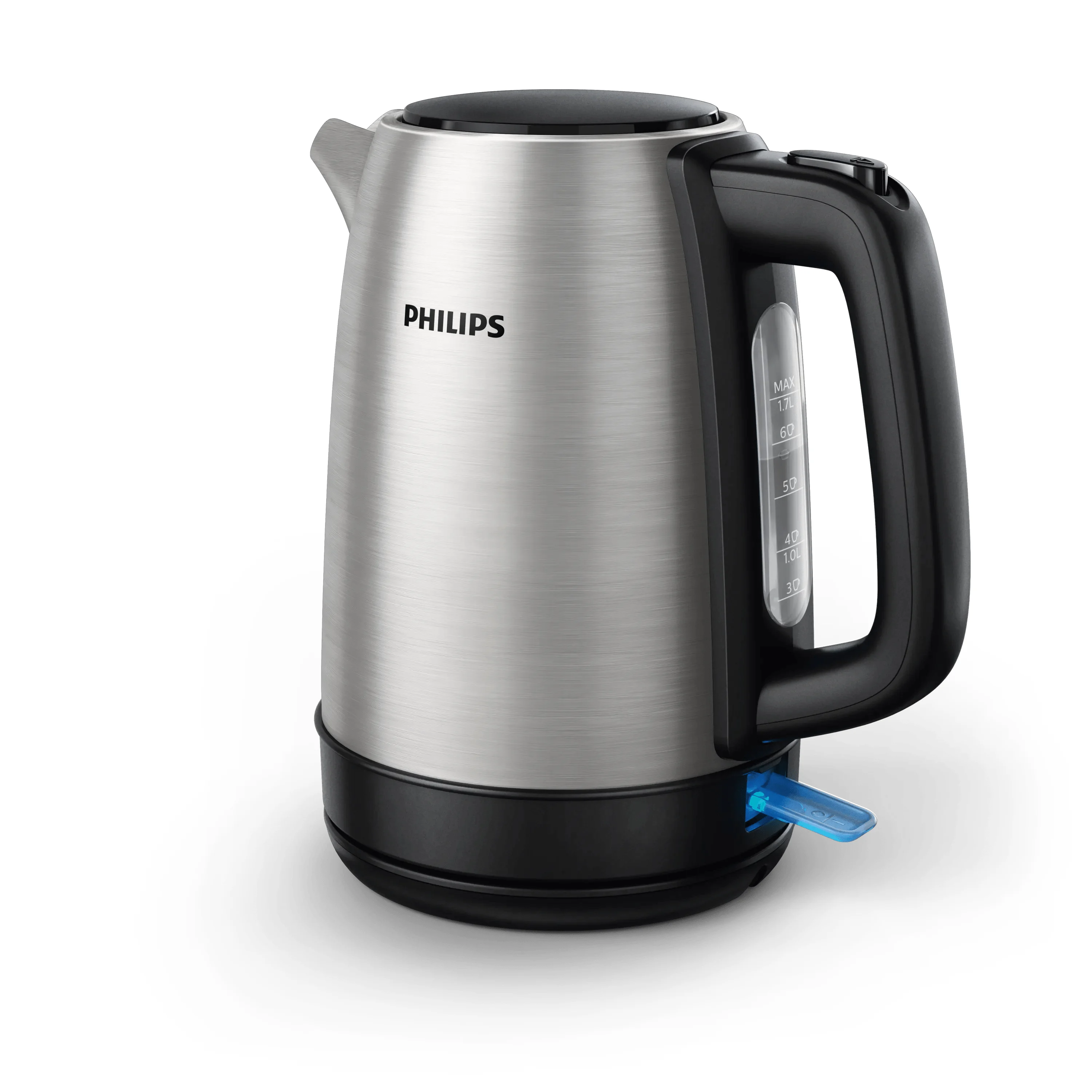Philips Daily Collection HD9350/90 Federbel. Deckel, Metallwasserkocher, Lichtanzeige