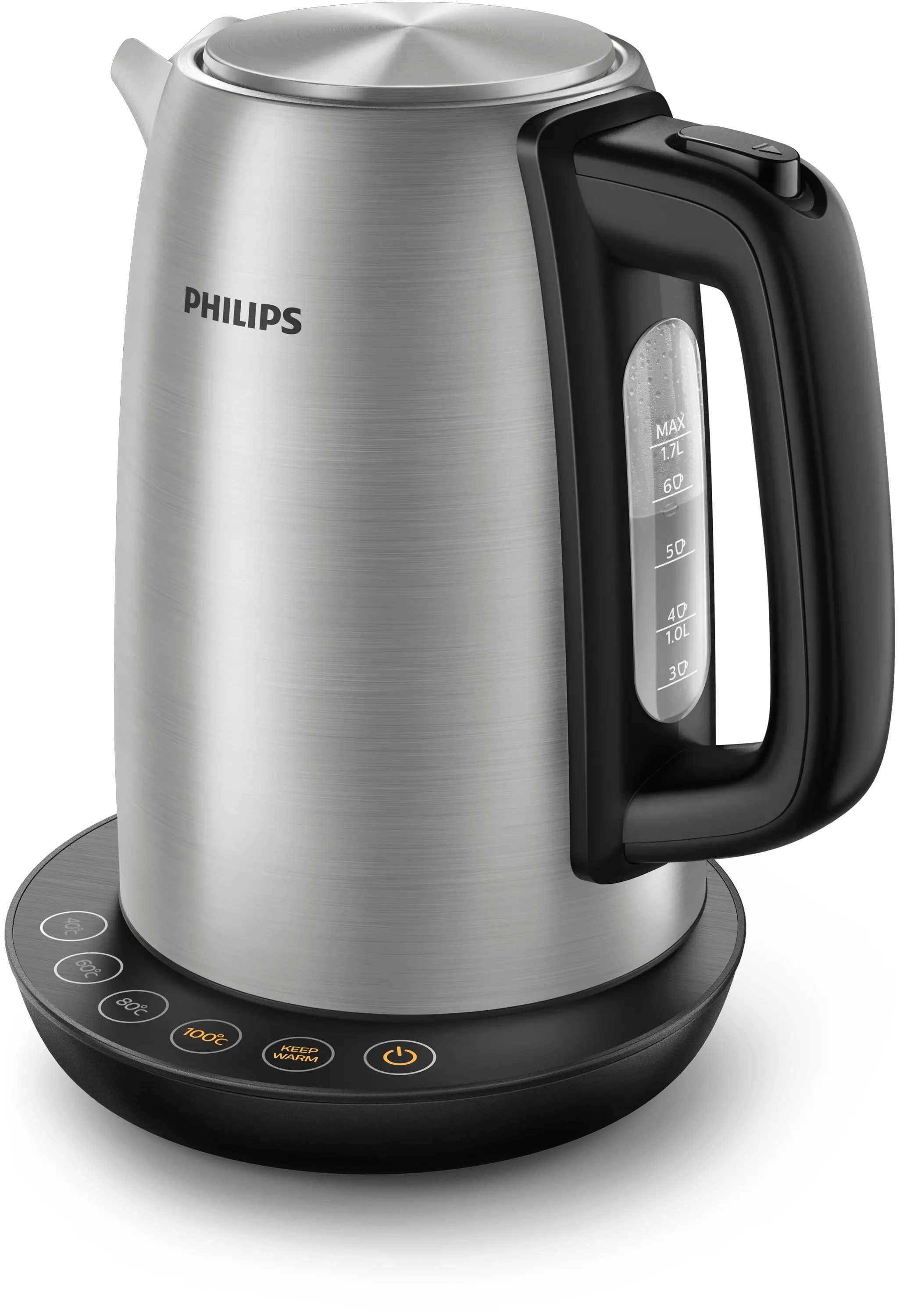 Philips Avance Collection HD9359/90 Metallwasserkocher, Temperatursteuerung, Warmhalten