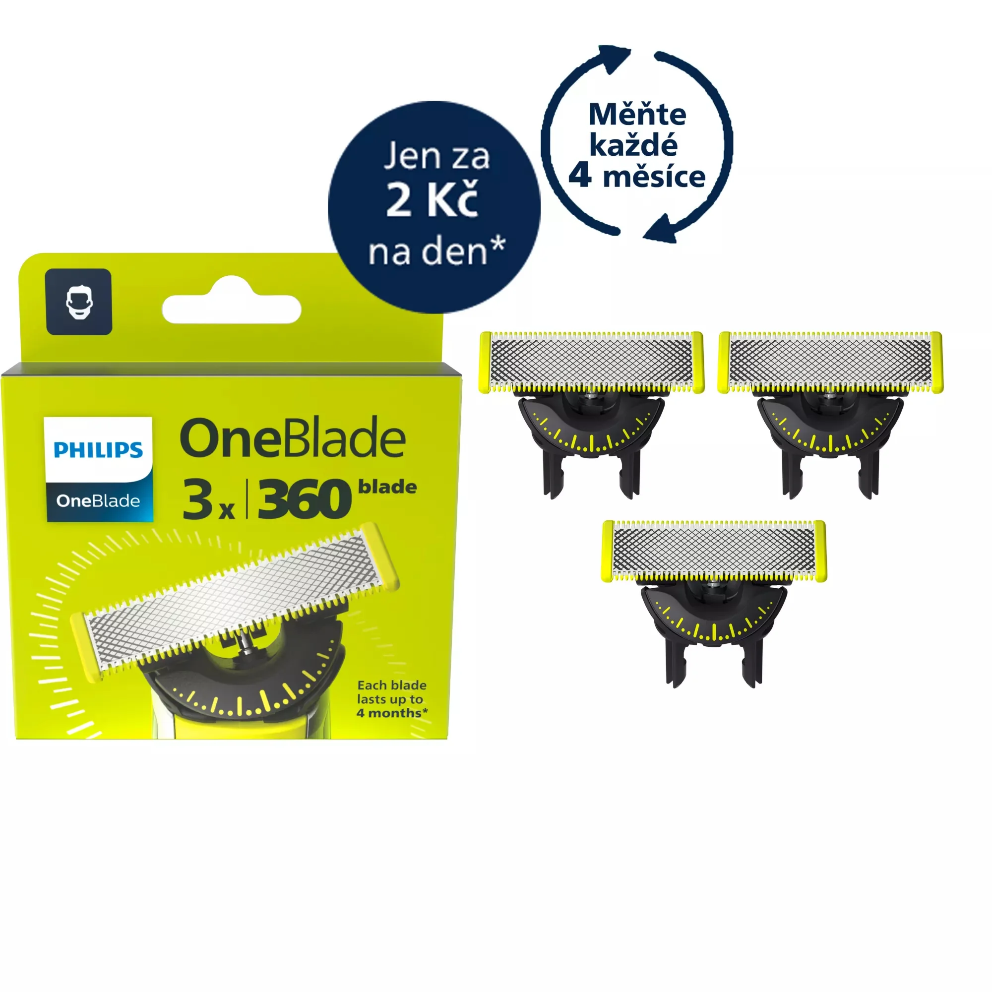 Philips Norelco OneBlade OneBlade QP430/50 Ersatzklinge 360