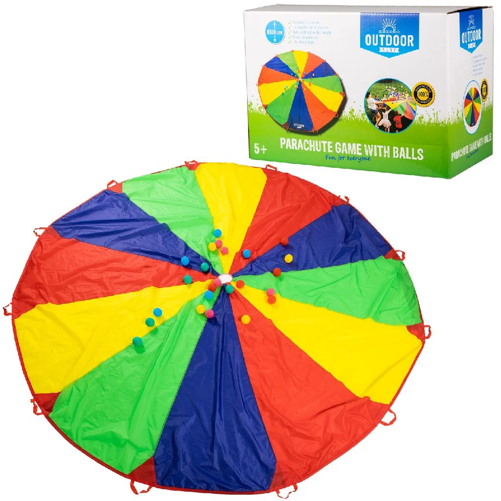 Outdoor Play Outdoor Spielfallschirm mit Bällen