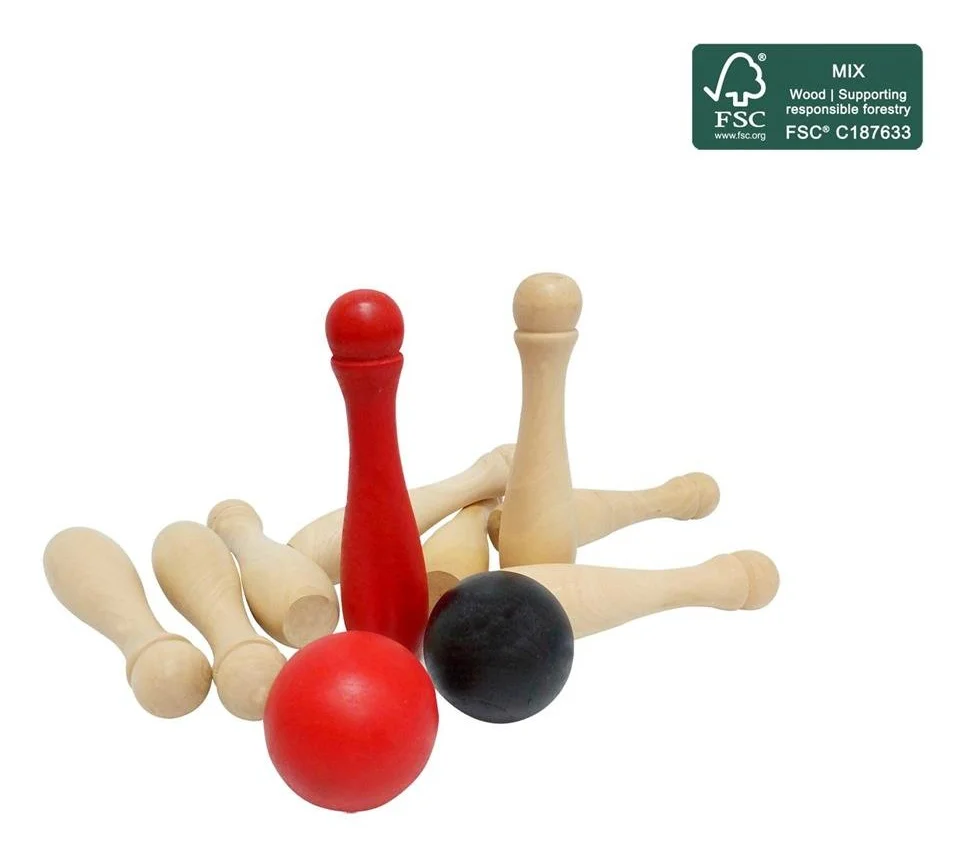 Outdoor Play Garten Bowling inklusive Tragetas FSC