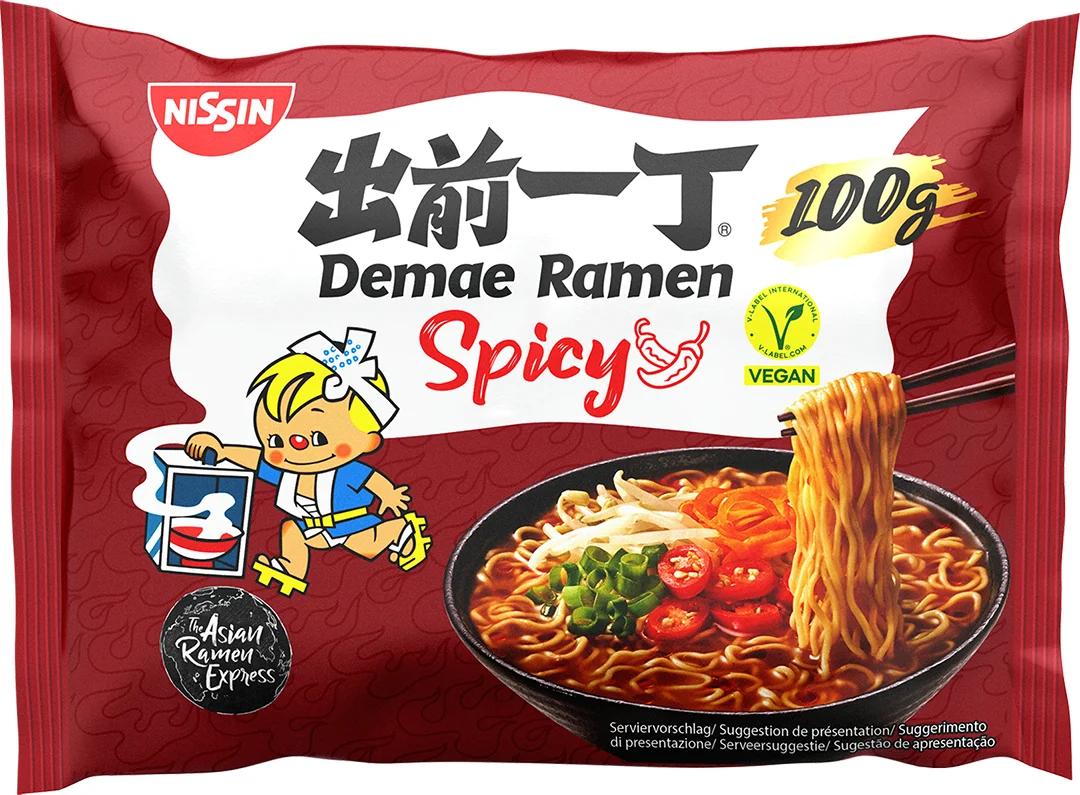 Nissin Demae Ramen Spicy Instant-Ramennudel