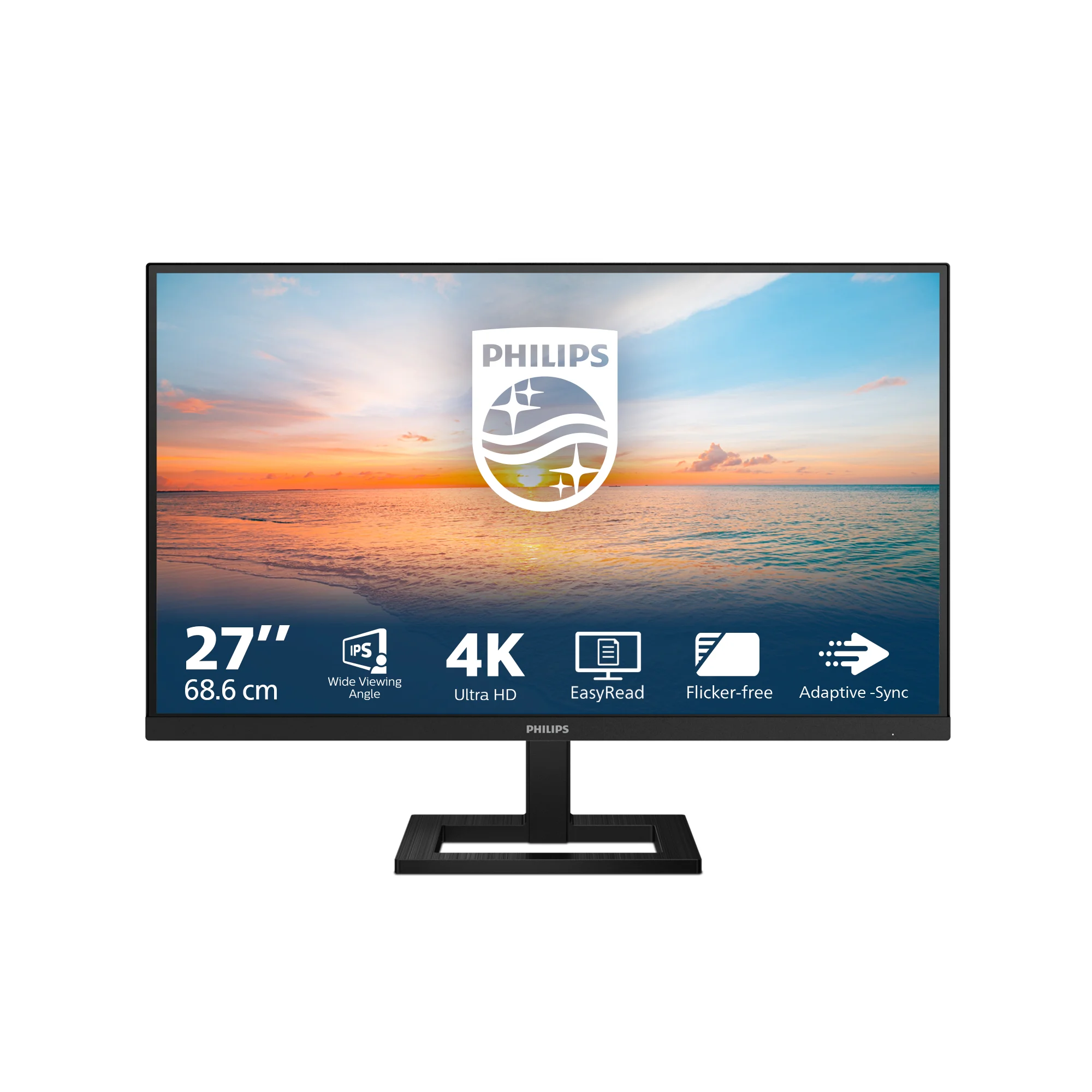 Philips 1000 series 27E1N1900AE/00 Computerbildschirm 68,6 cm (27") 3840 x 2160 Pixel 4K Ultra HD LCD Schwarz