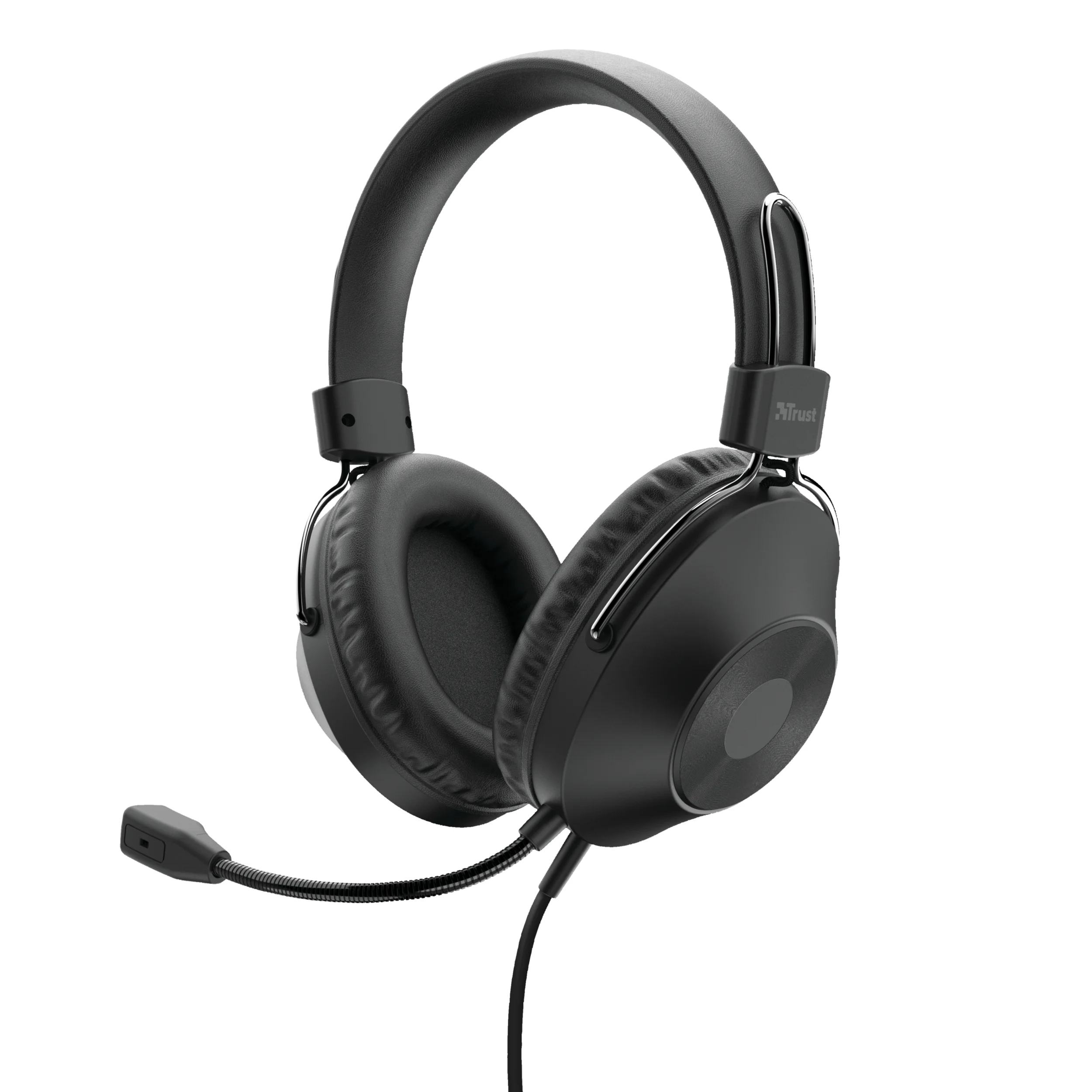 Trust HS-250 Kopfhörer Kabelgebunden Kopfband Anrufe/Musik Schwarz
