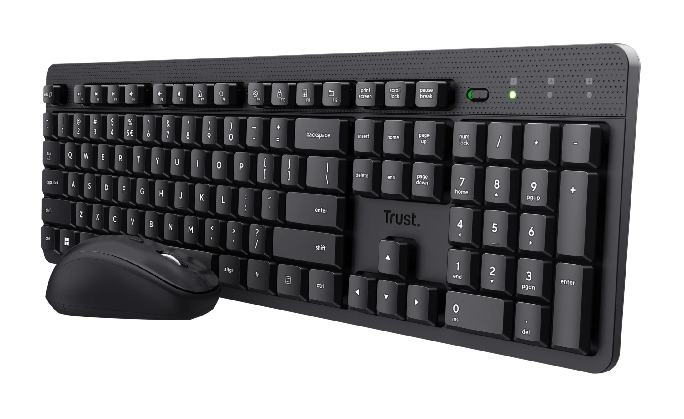 Trust Ody II Tastatur Maus enthalten Büro RF Wireless QWERTZ Deutsch Schwarz
