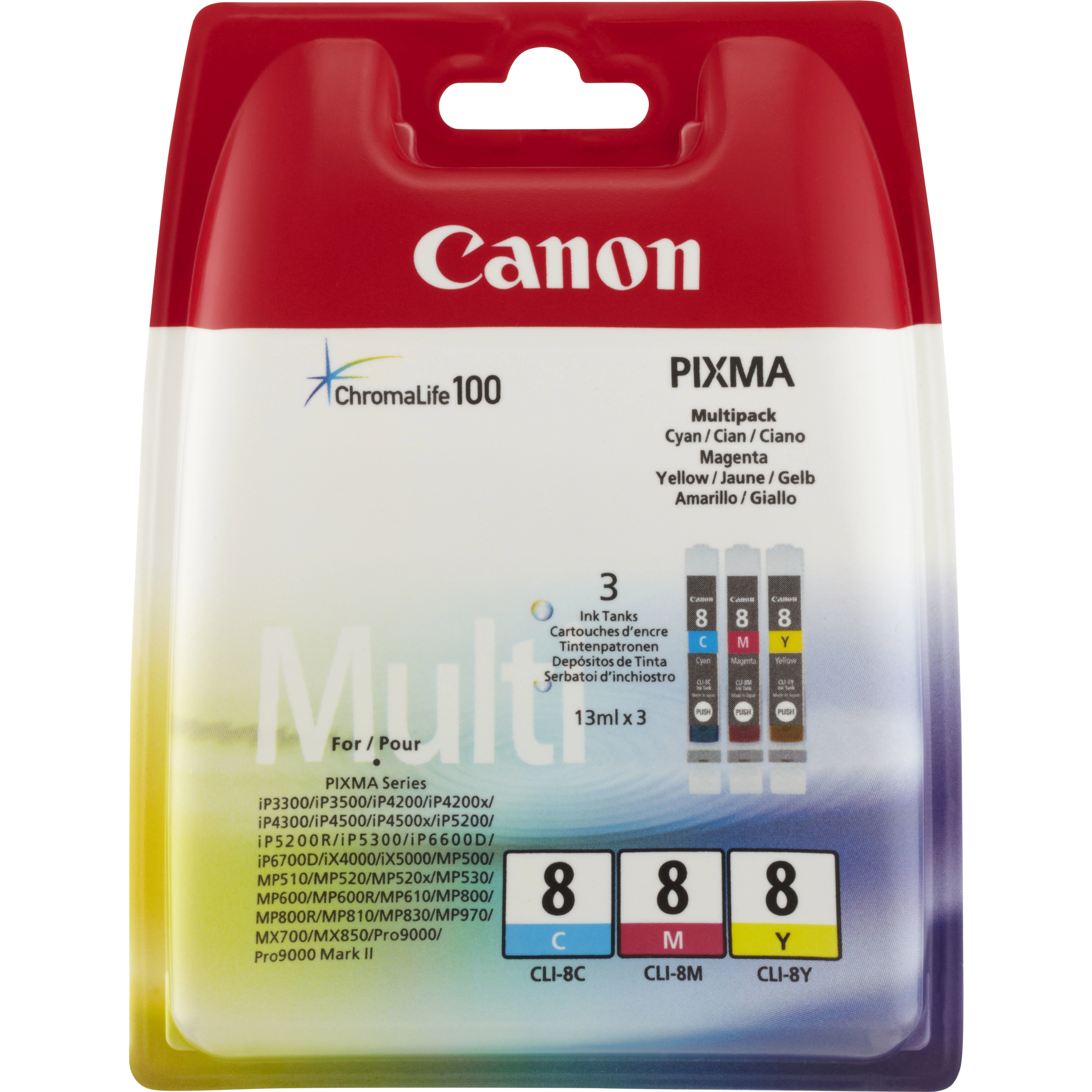 Canon CLI-8 C/M/Y Farbtinte Multipack
