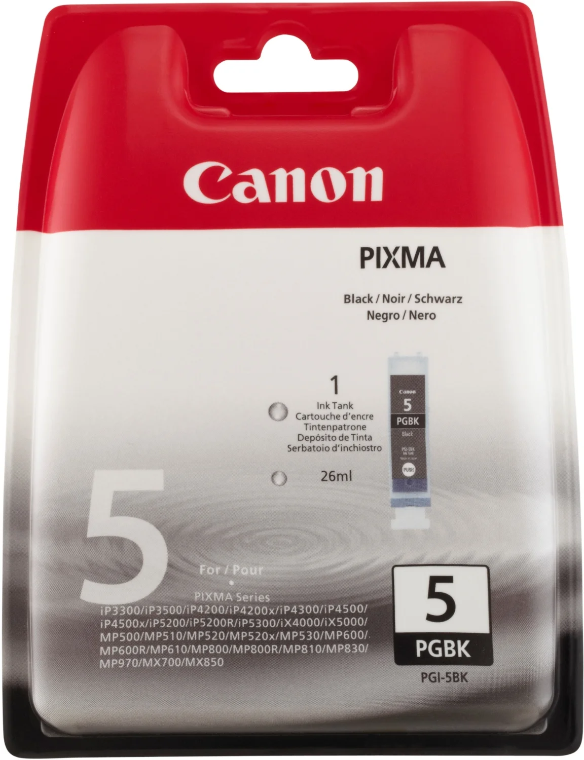 Canon PGI-5BK Druckerpatrone 1 Stück(e) Original Standardertrag Schwarz