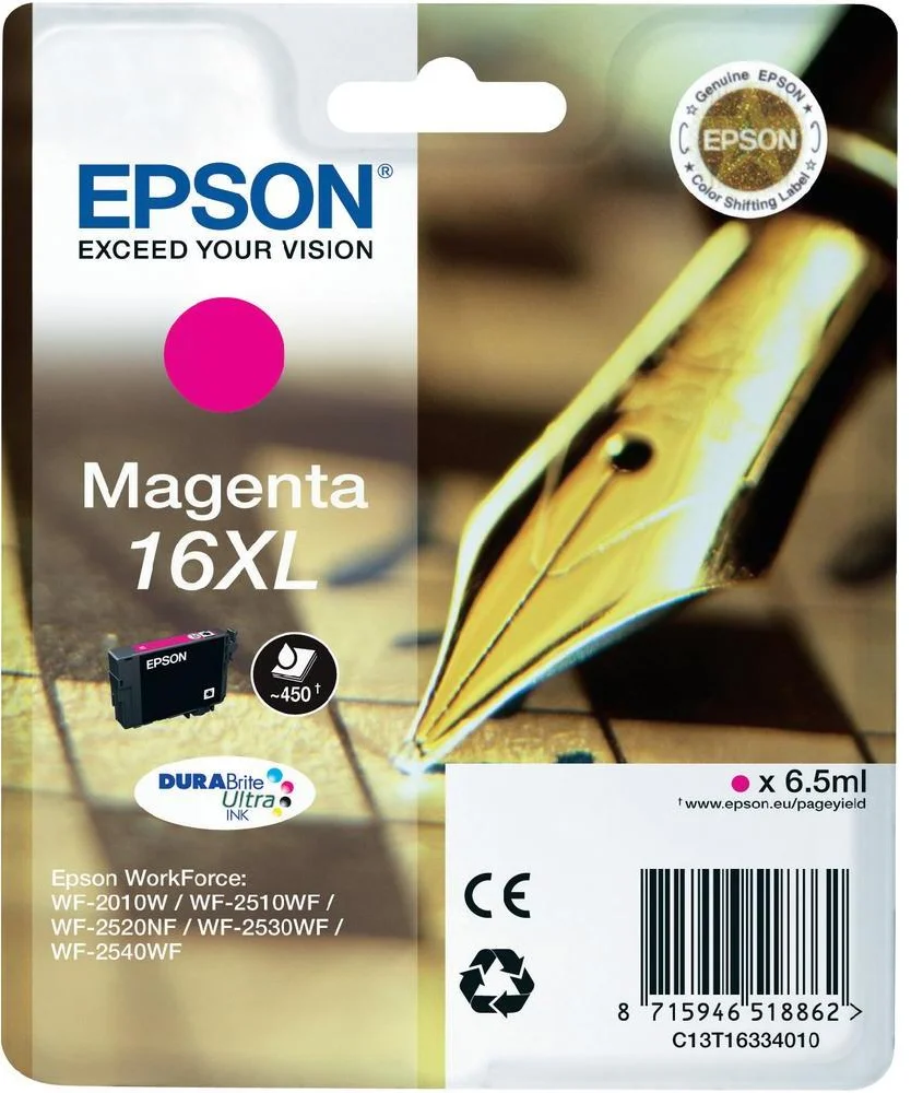 Epson Pen and crossword Singlepack Magenta 16XL DURABrite Ultra Ink