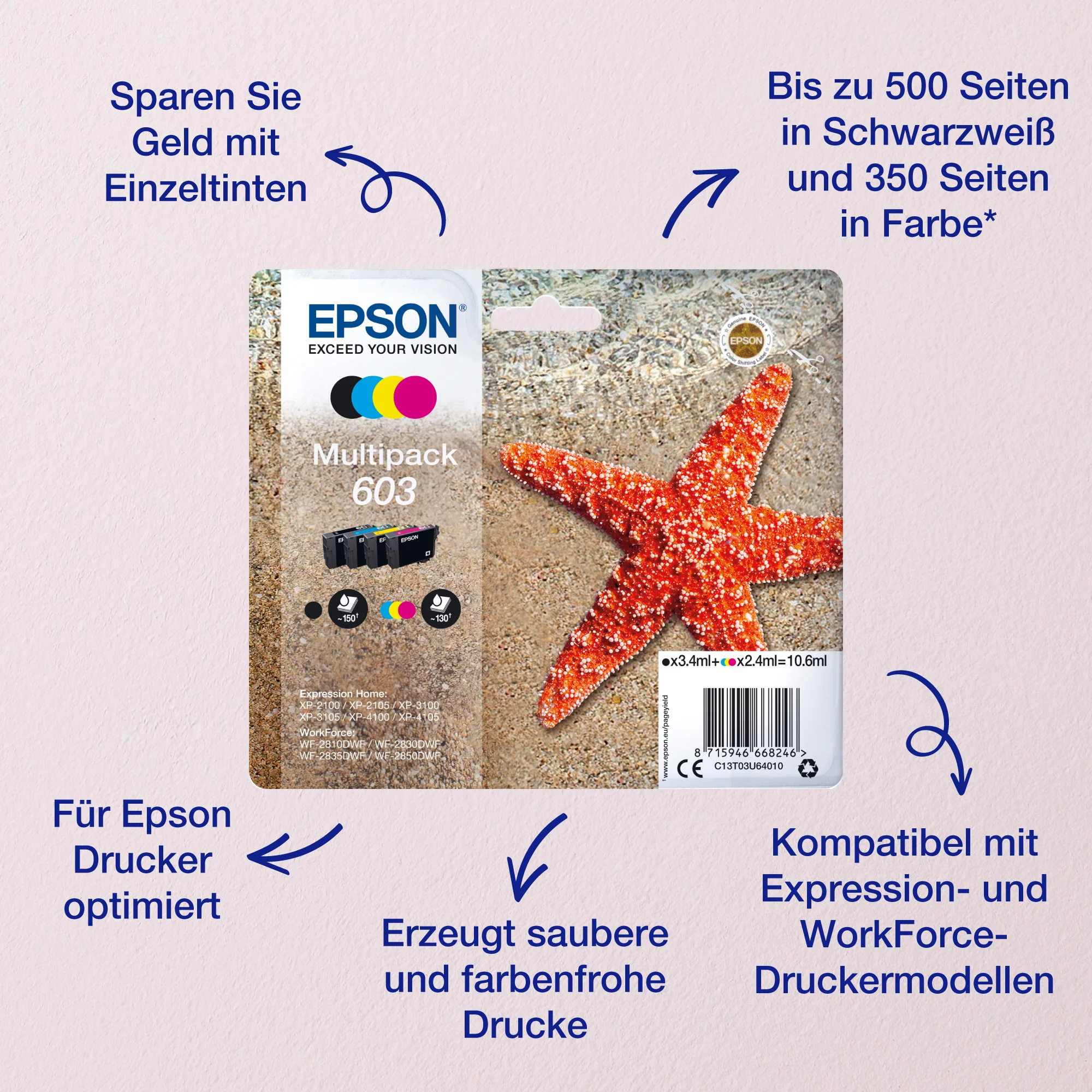 Epson Singlepack Black 603 Ink