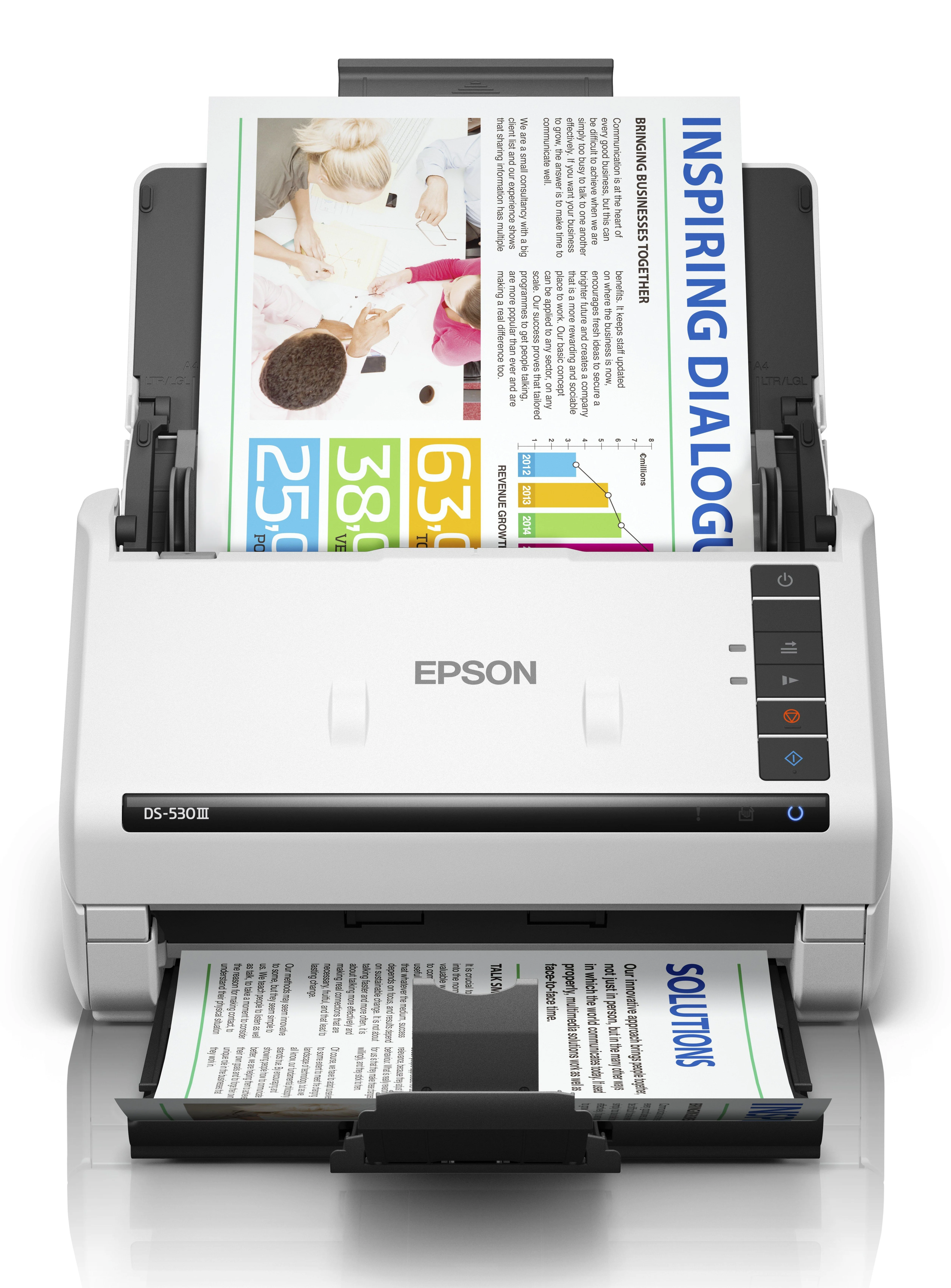 Epson WorkForce DS-530III Scanner mit Vorlageneinzug 600 x 600 DPI A4 Weiß