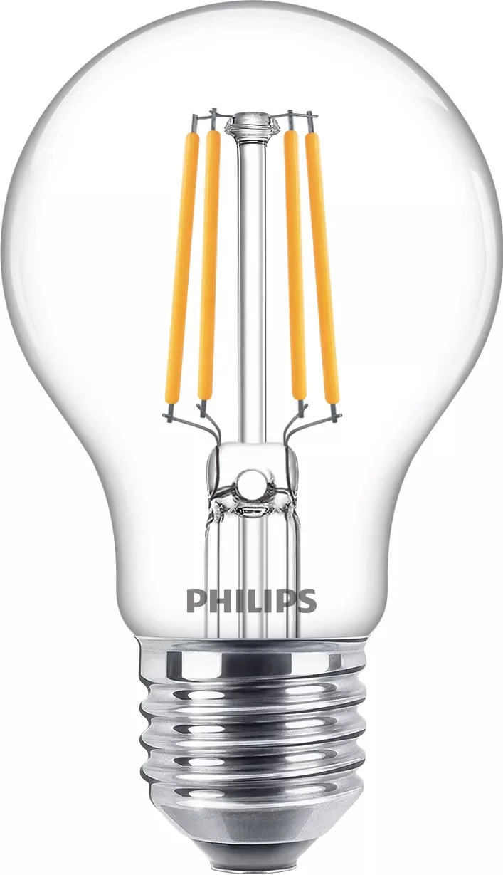 Philips Filament-Lampe, transparent, 40W A60 E27