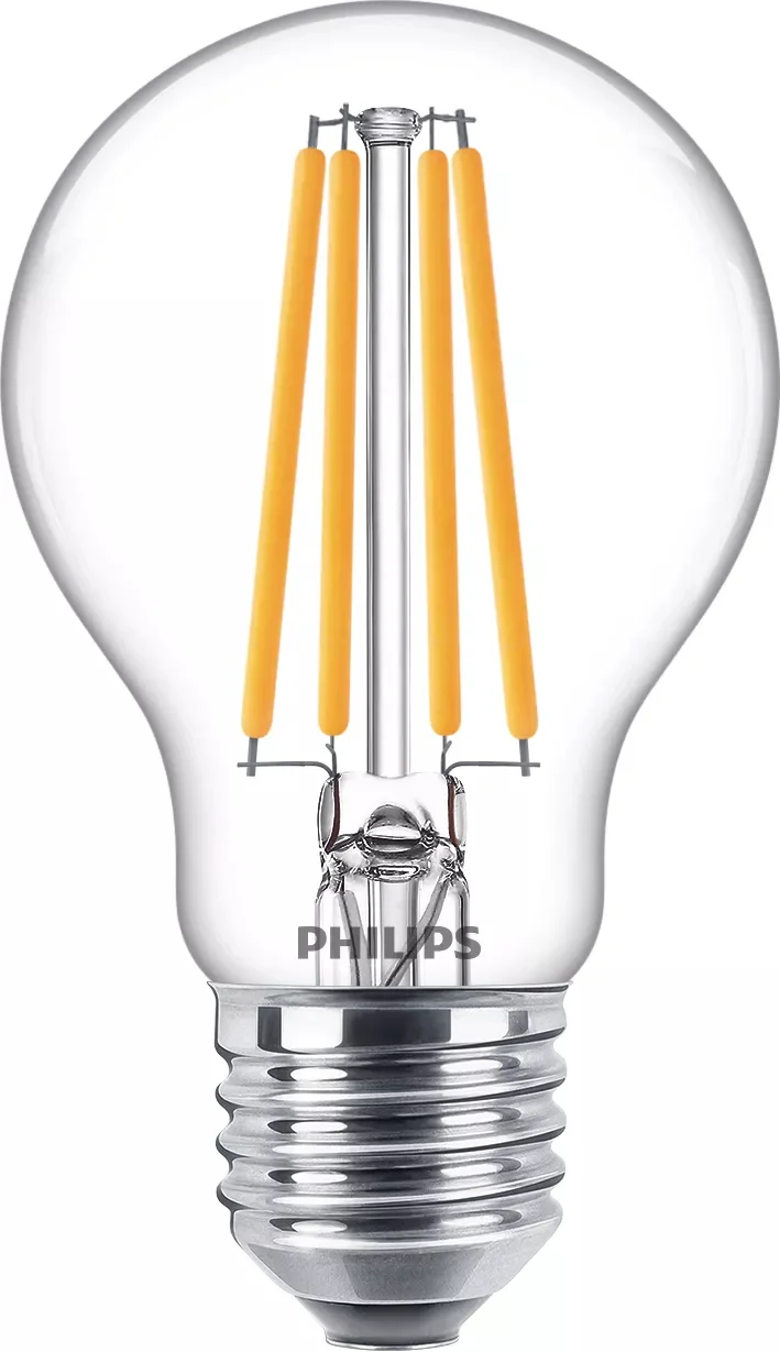 Philips Filament-Lampe, transparent, 100W A60 E27