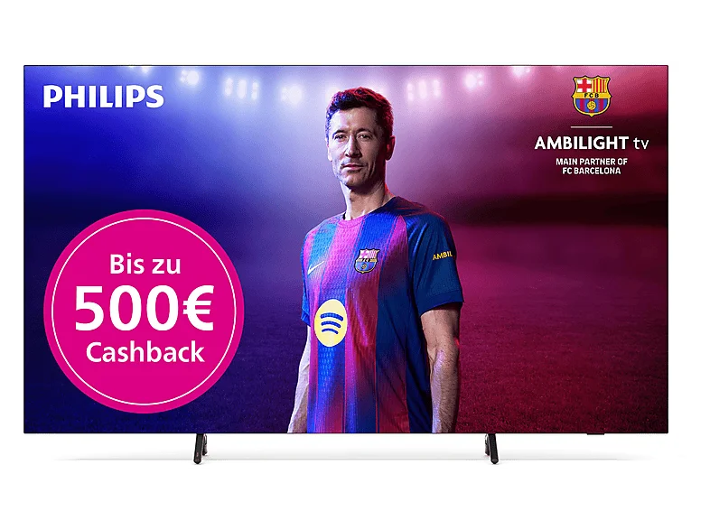 PHILIPS 77OLED810 OLED Ambilight TV (Flat, 77 Zoll / 194 cm, UHD 4K, SMART TV, Ambilight)