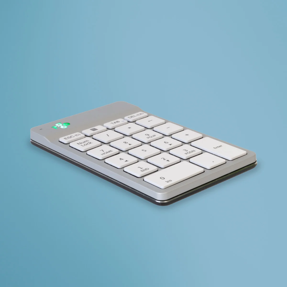 R-Go Tools Tastatur R-Go Numpad Break, ergonomischer Ziffernblock mit Pausensoftware, bluetooth, weiß