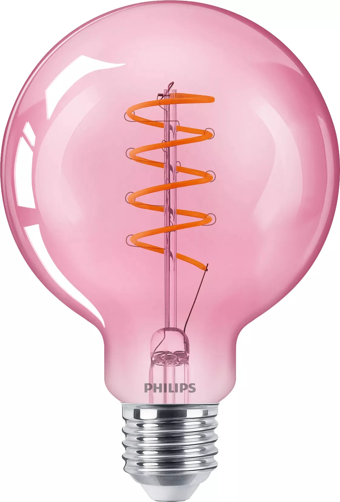 Philips Filament-Lampe Pink 25W G93 E27