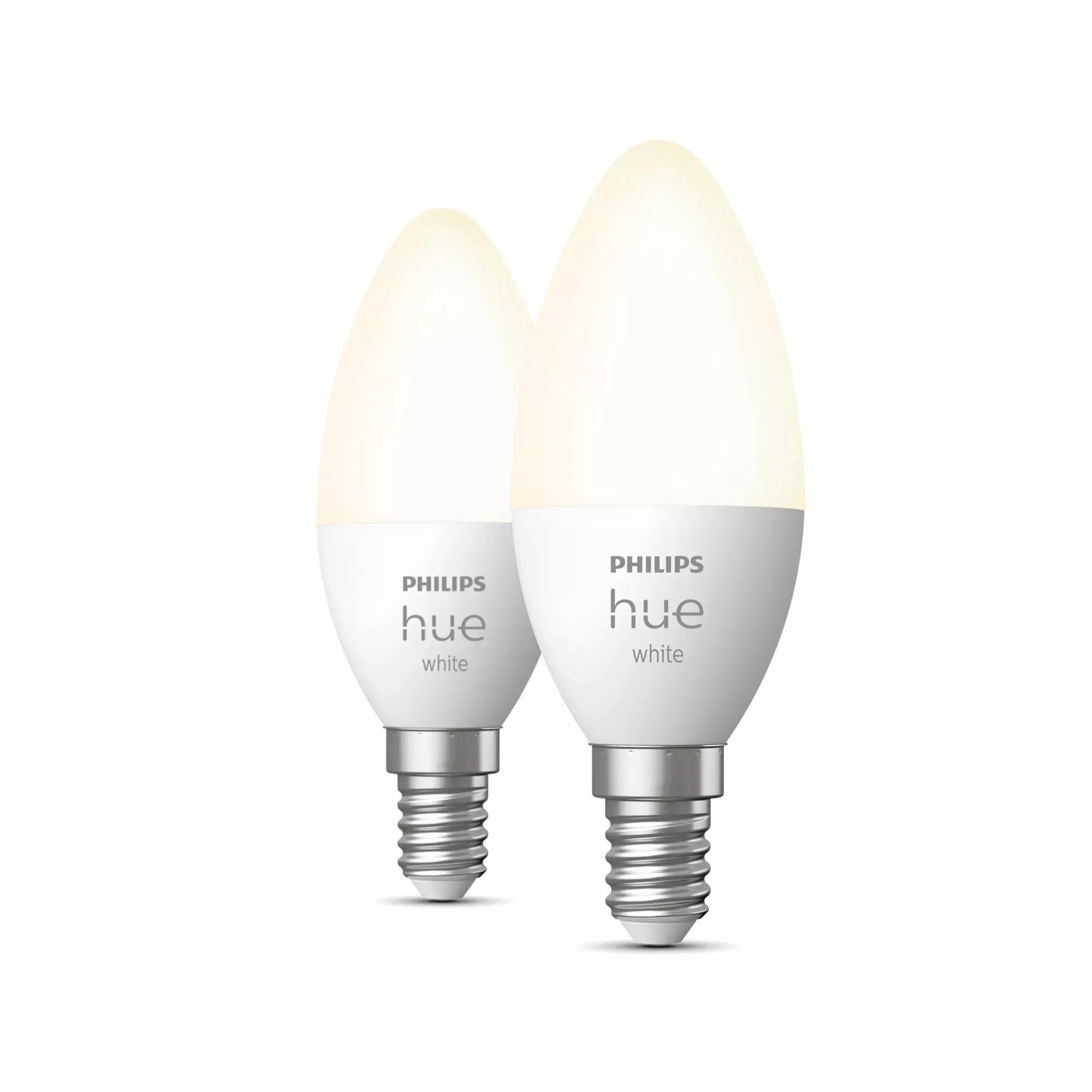 Philips Hue White E14 - Smarte Lampe Kerzenform Doppelpack - 470