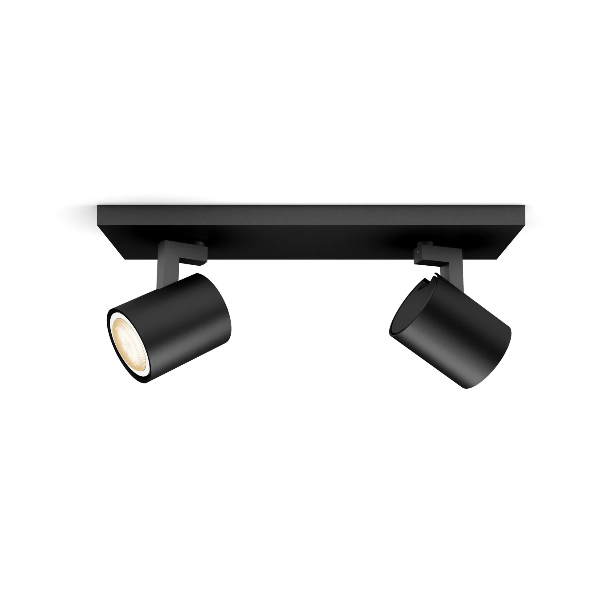 Philips Hue White ambience Runner Zweierspot schwarz + Dimmschalter