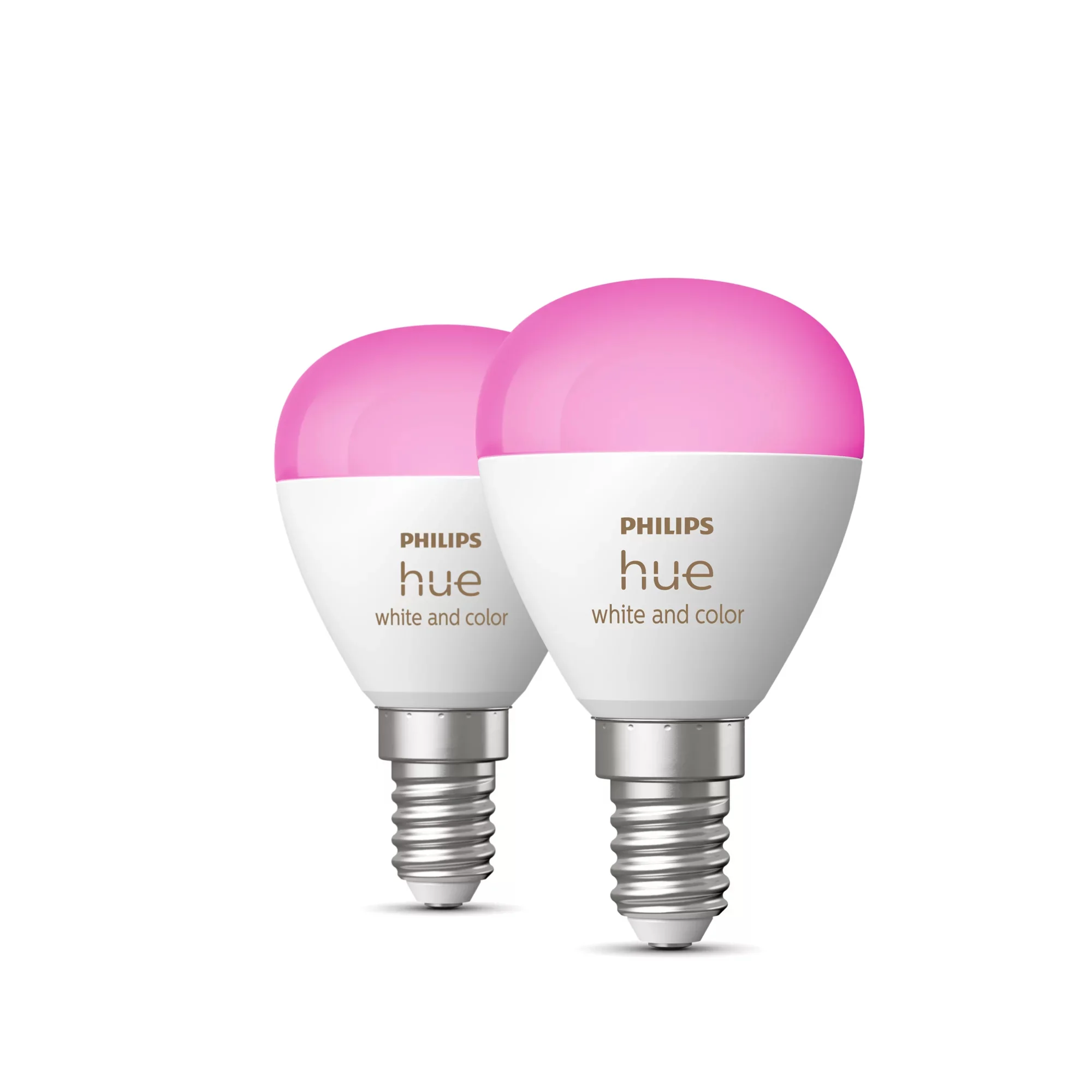 Philips Hue White and Color ambiance E14 - Smarte Lampe Tropfenform Doppelpack - 470