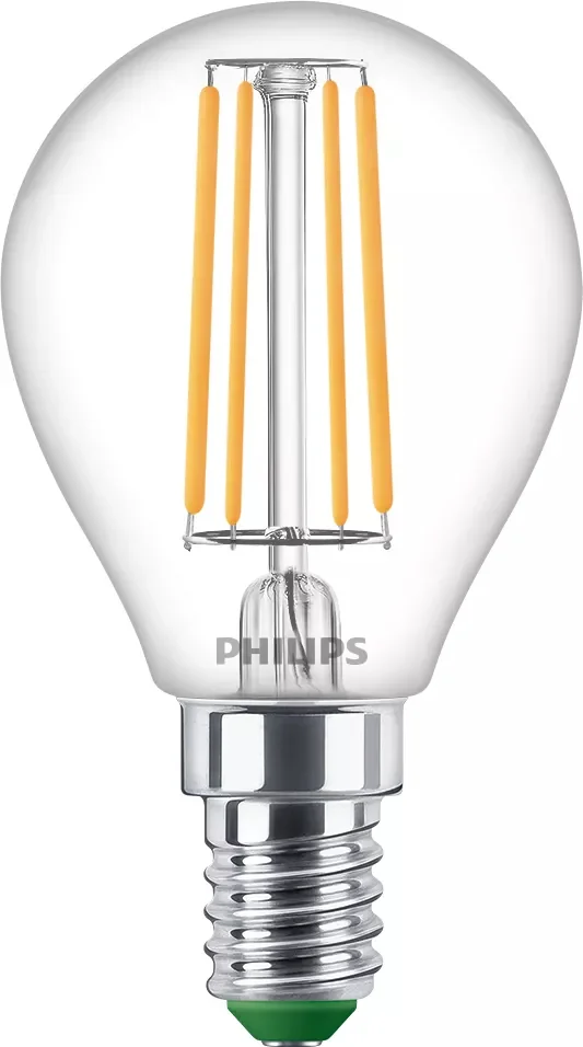 Philips Filament-Lampe, Tropfenform, transparent 40W P45 E14