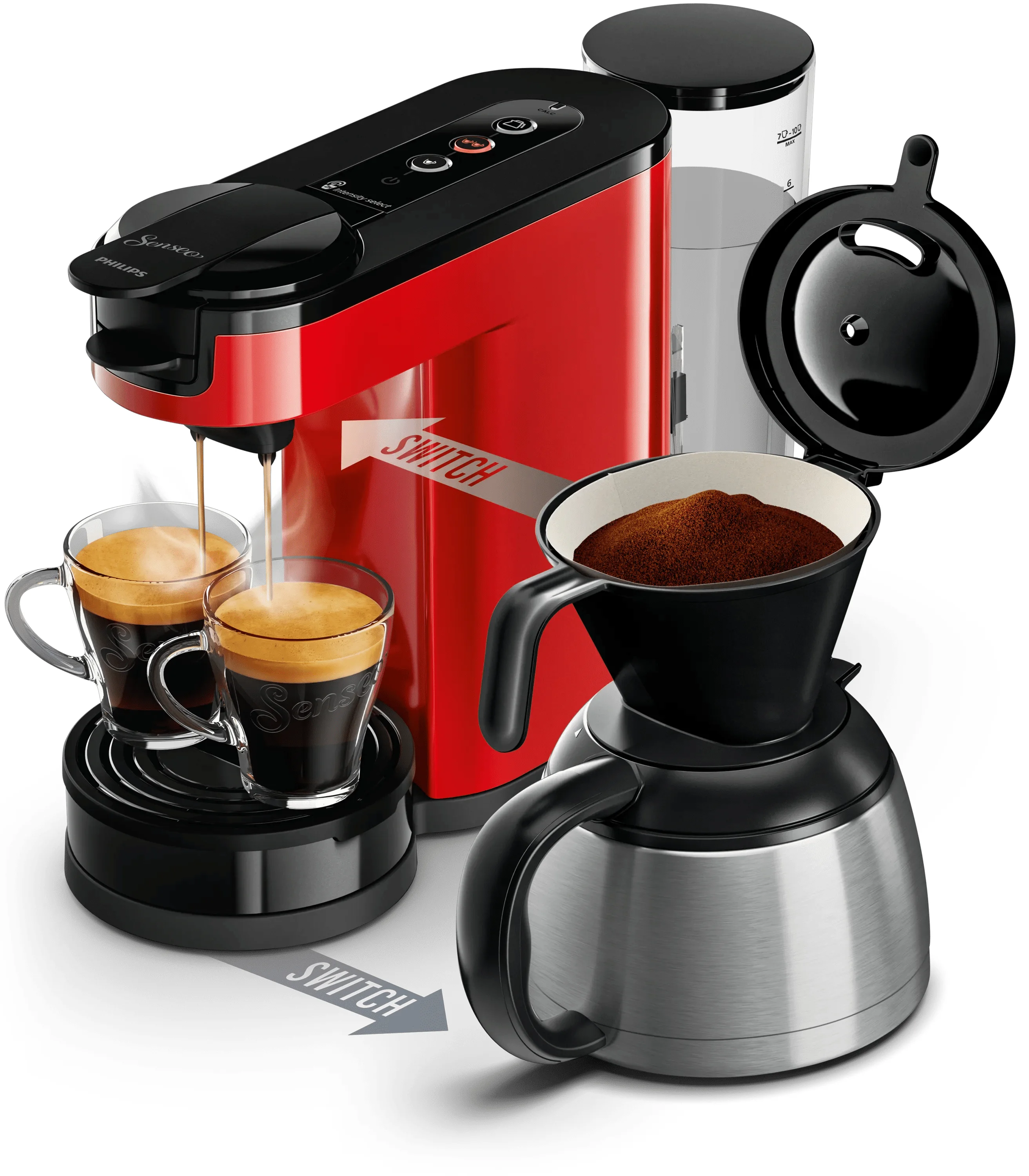 Senseo Switch HD6592/84 Pad- und Filterkaffeemaschine