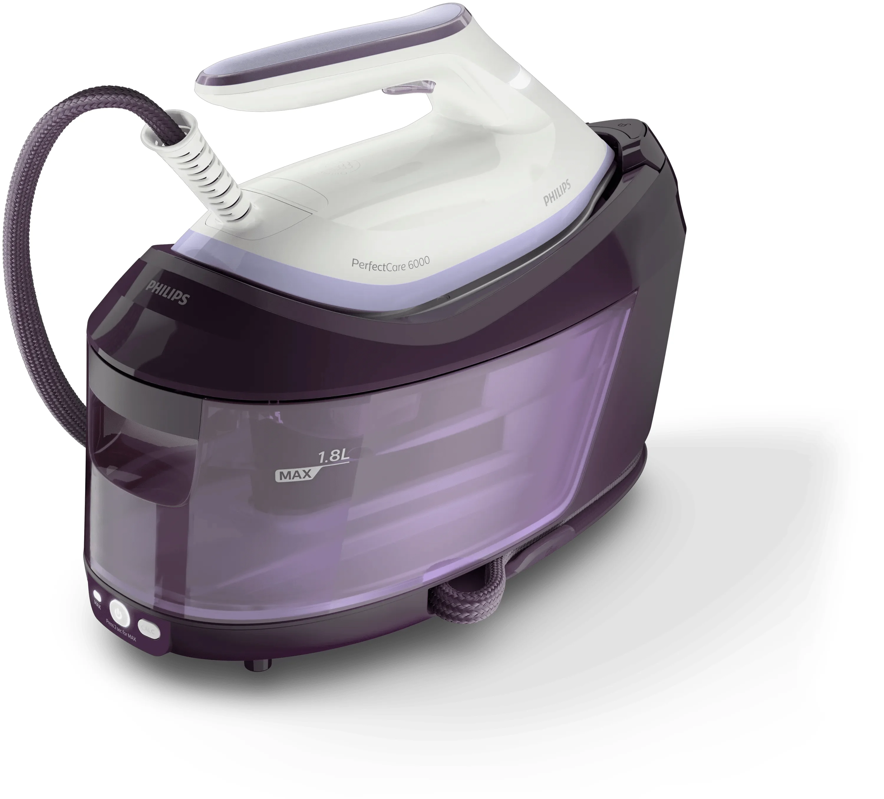 Philips PSG6024/30 Dampfbügelstation 2400 W 1,8 l SteamGlide Plus-Sohle Violett