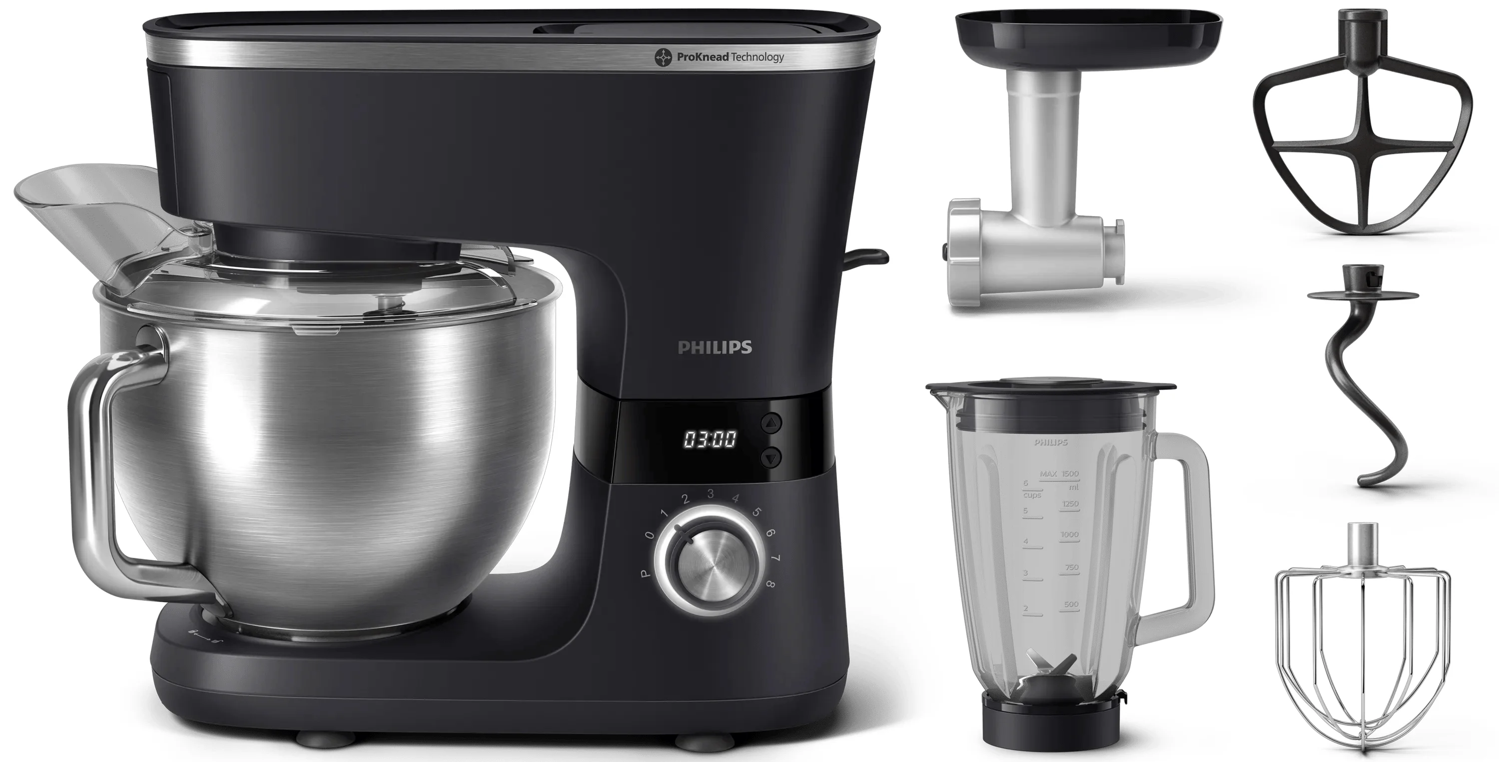 Philips Series 7000 HR7962/21 Küchenmaschine mit Zubehör