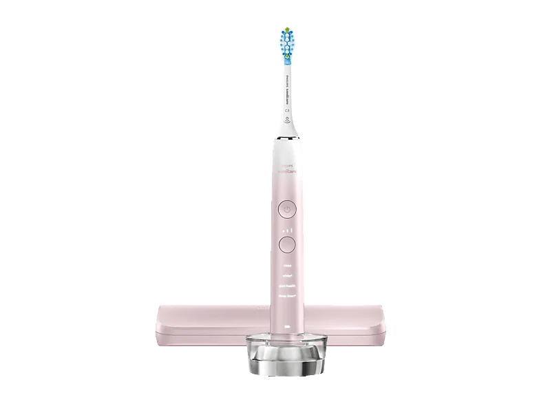 PHILIPS Sonicare HX9911/84 DiamondClean 9000 Series Special Edition Elektrische Zahnbürste Rosa/Weiß, Reinigungstechnologie: Schalltechnologie
