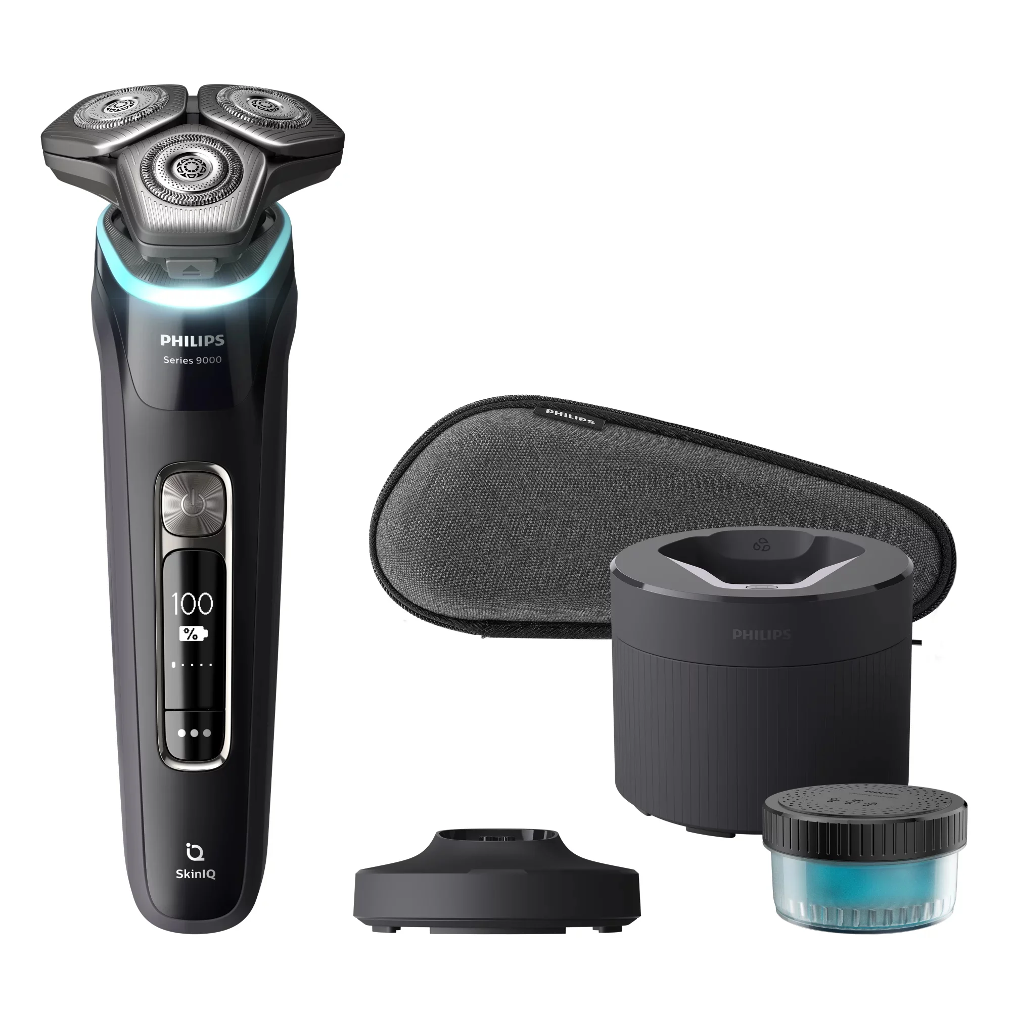 Philips SHAVER Series 9000 S9976/55 Elektrischer Nass- und Trockenrasierer mit SkinIQ
