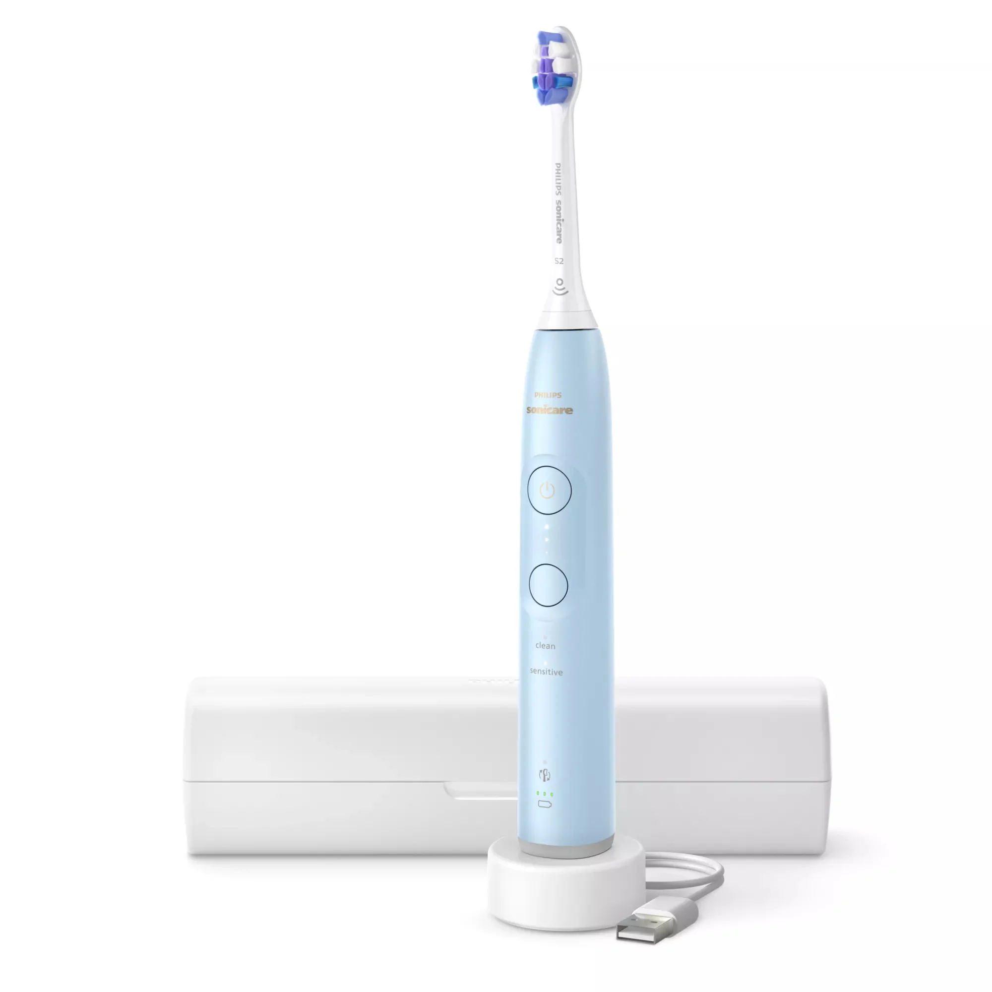 Philips Sonicare 6100 series Series 6100 HX7406/02 Wiederaufladbare Zahnbürste