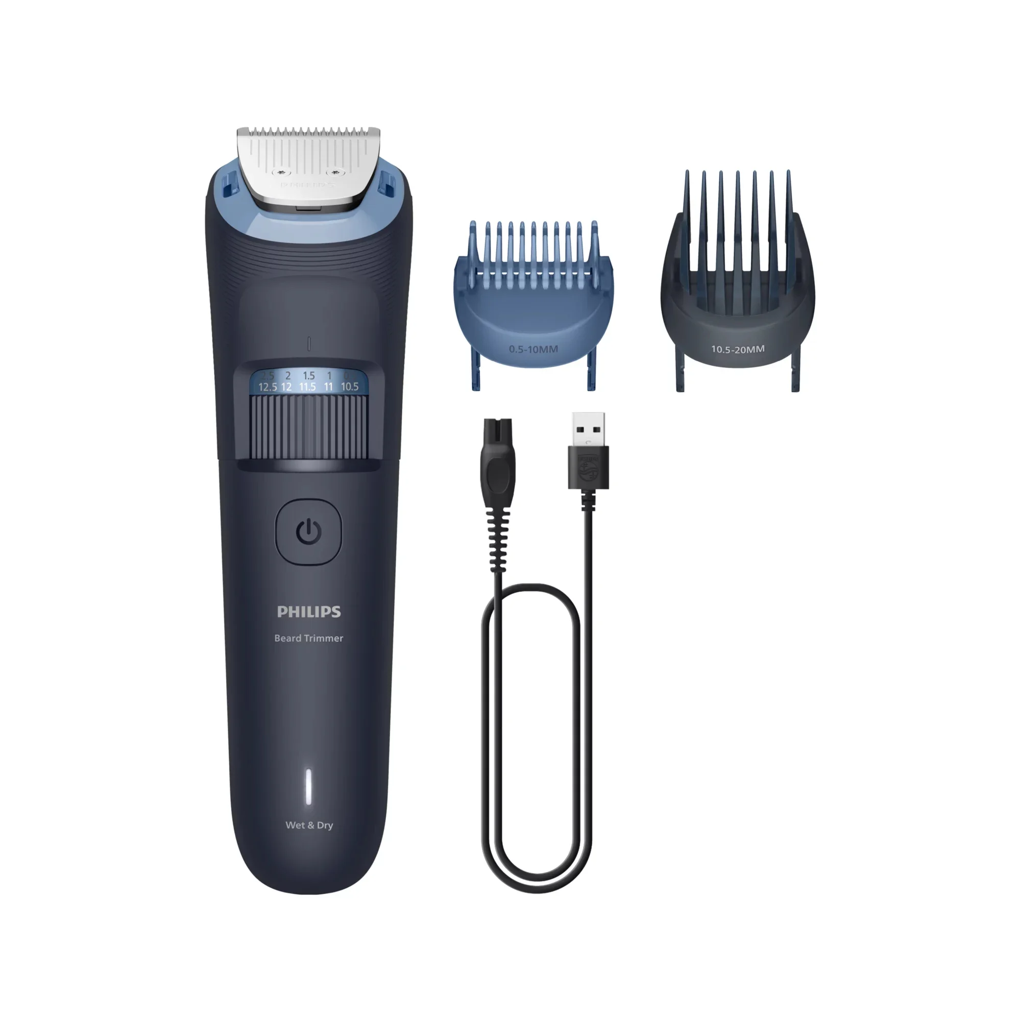 Philips Beard Trimmer 3000 Series BT3665/15 Bartpflege mit Metallklingen