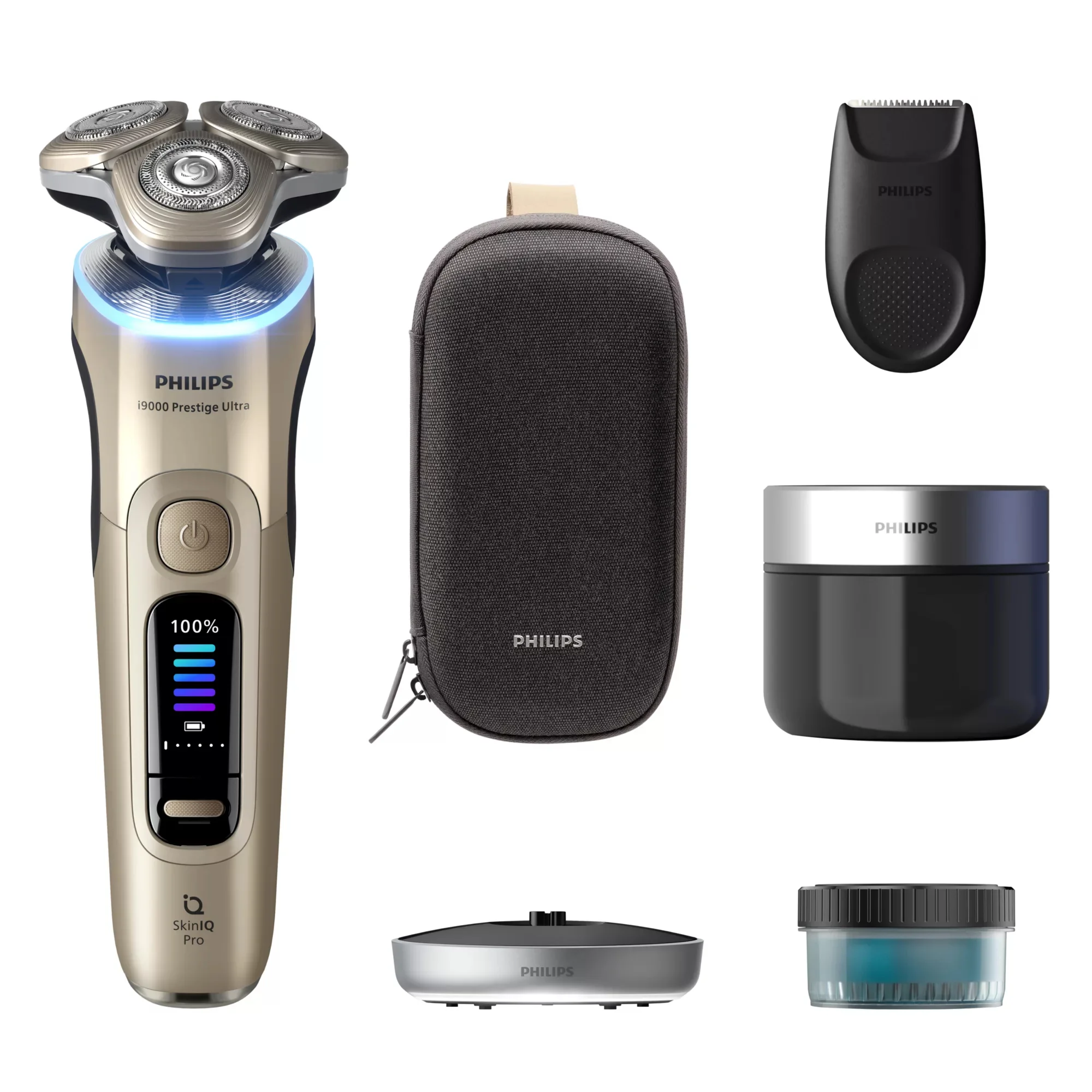 Philips Series i9000 Prestige Ultra i9000 Prestige Ultra XP9403/31 Elektrischer Nass- & Trockenrasierer mit SkinIQ Pro