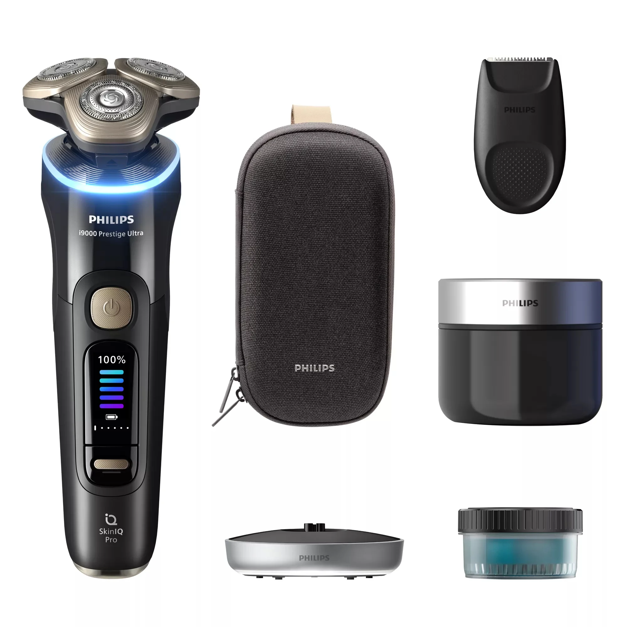 Philips Series i9000 Prestige Ultra i9000 Prestige Ultra XP9400/31 Elektrischer Nass- & Trockenrasierer mit SkinIQ Pro