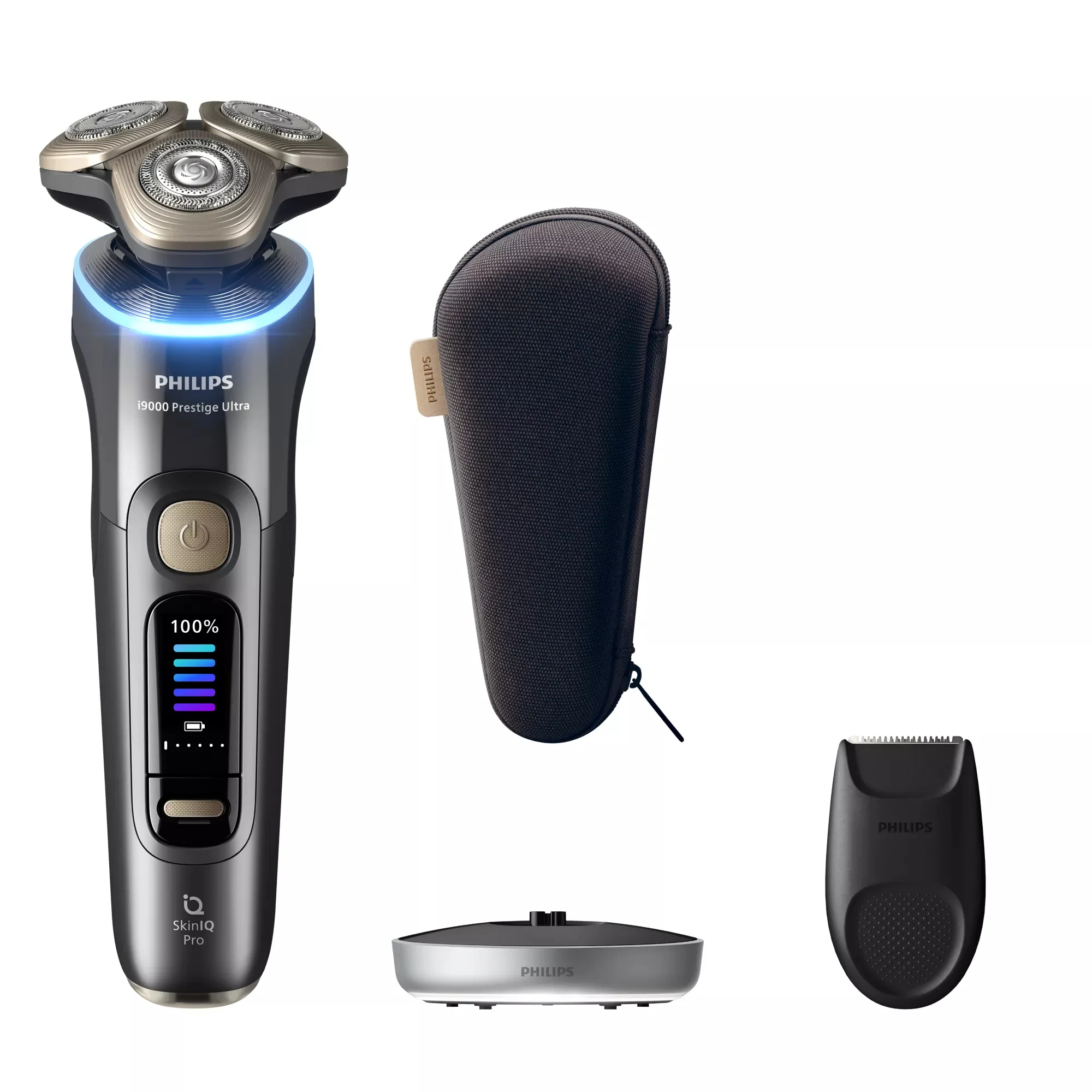 Philips Series i9000 Prestige Ultra i9000 Prestige Ultra XP9402/11 Elektrischer Nass- & Trockenrasierer mit SkinIQ Pro