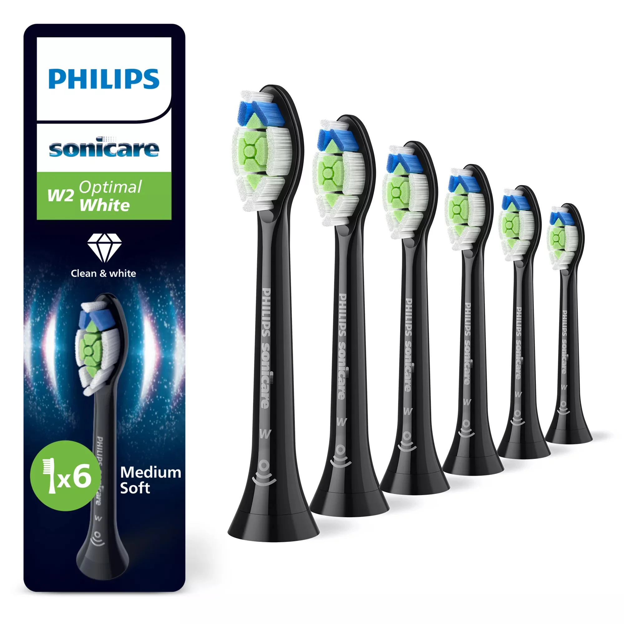 Philips Optimal White HX6066/88 Bürstenköpfe (6er-Pack)