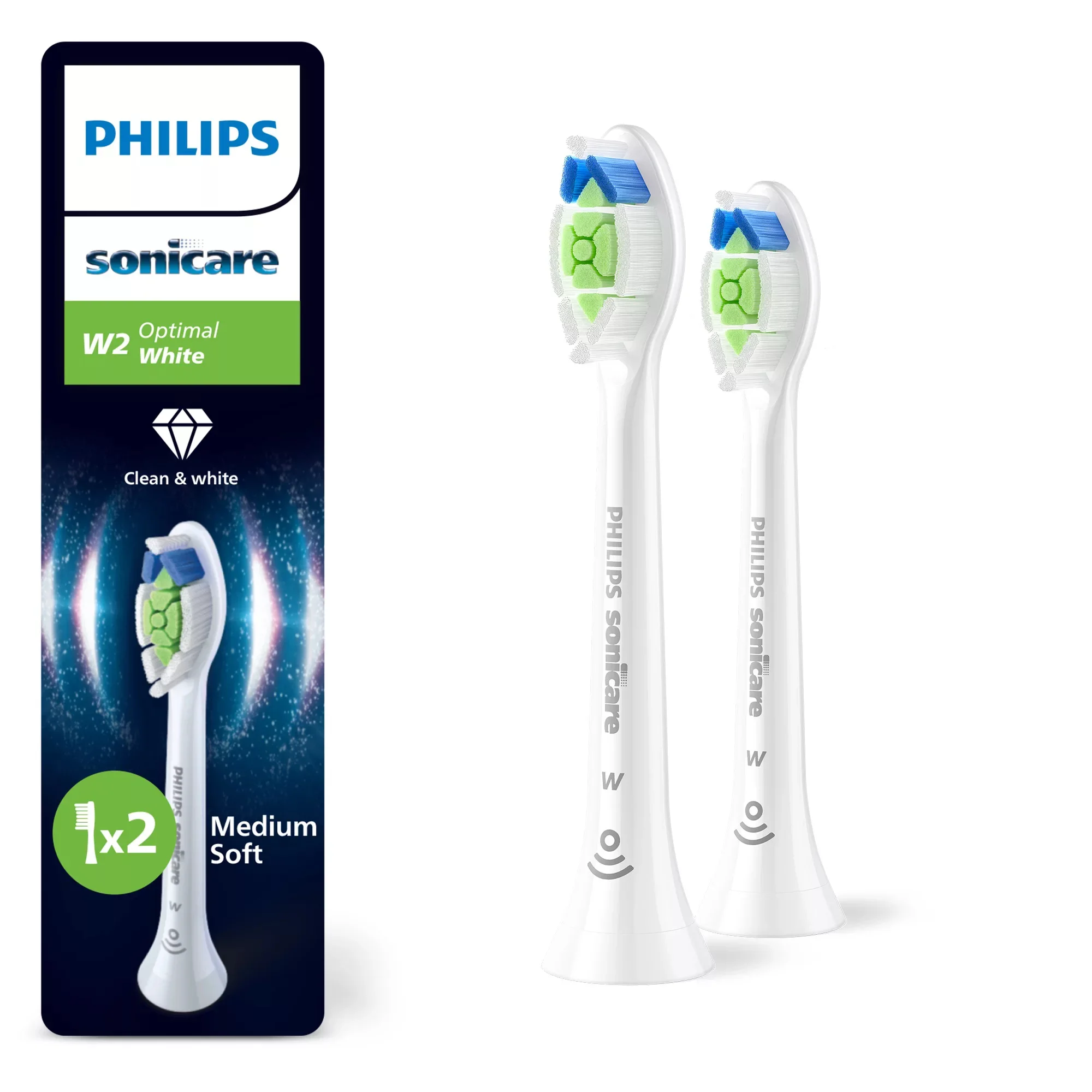 Philips Sonicare Optimal White HX6062/87 Doppelpack Bürstenköpfe