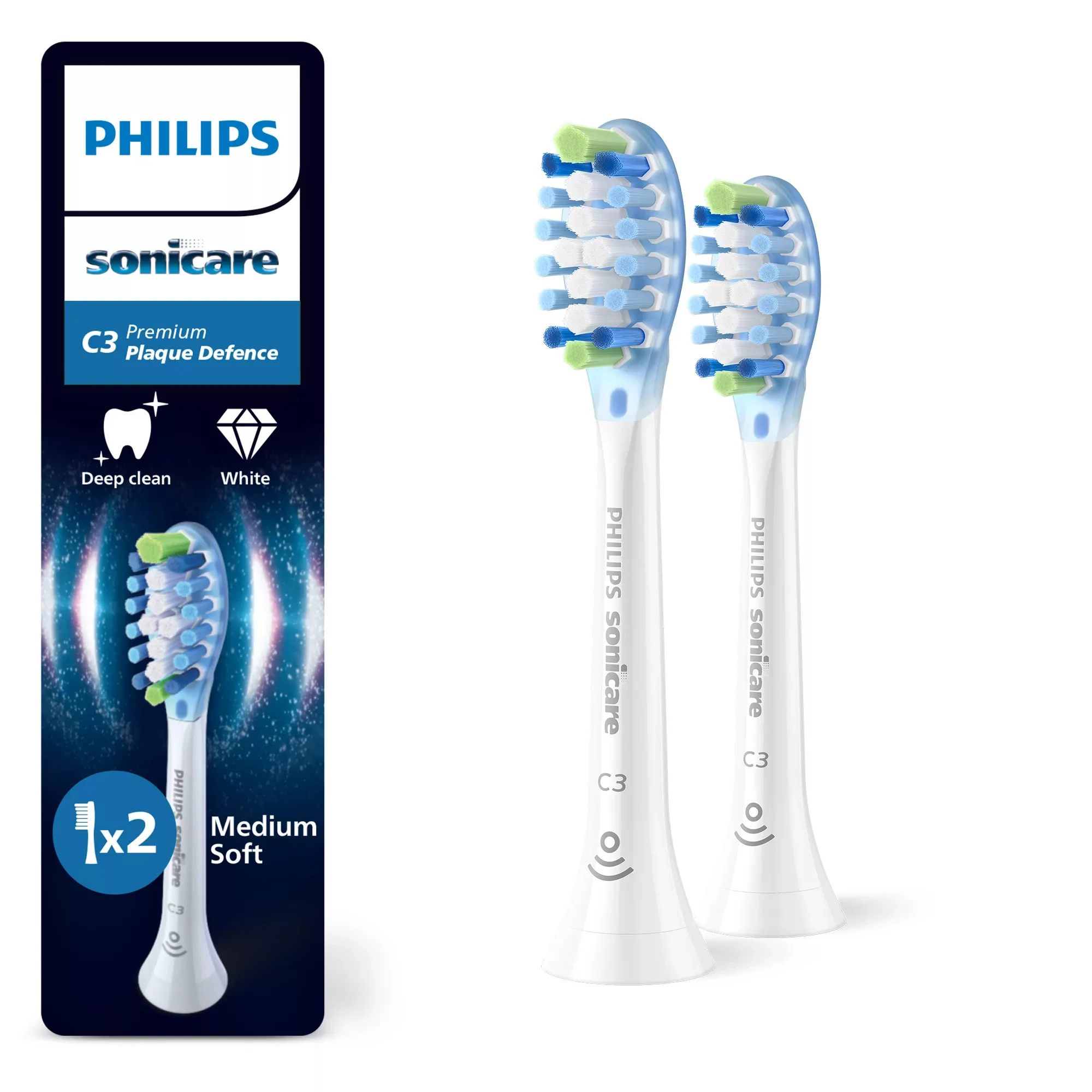 Philips Premium Plaque Defence HX9042/87 Doppelpack Bürstenköpfe