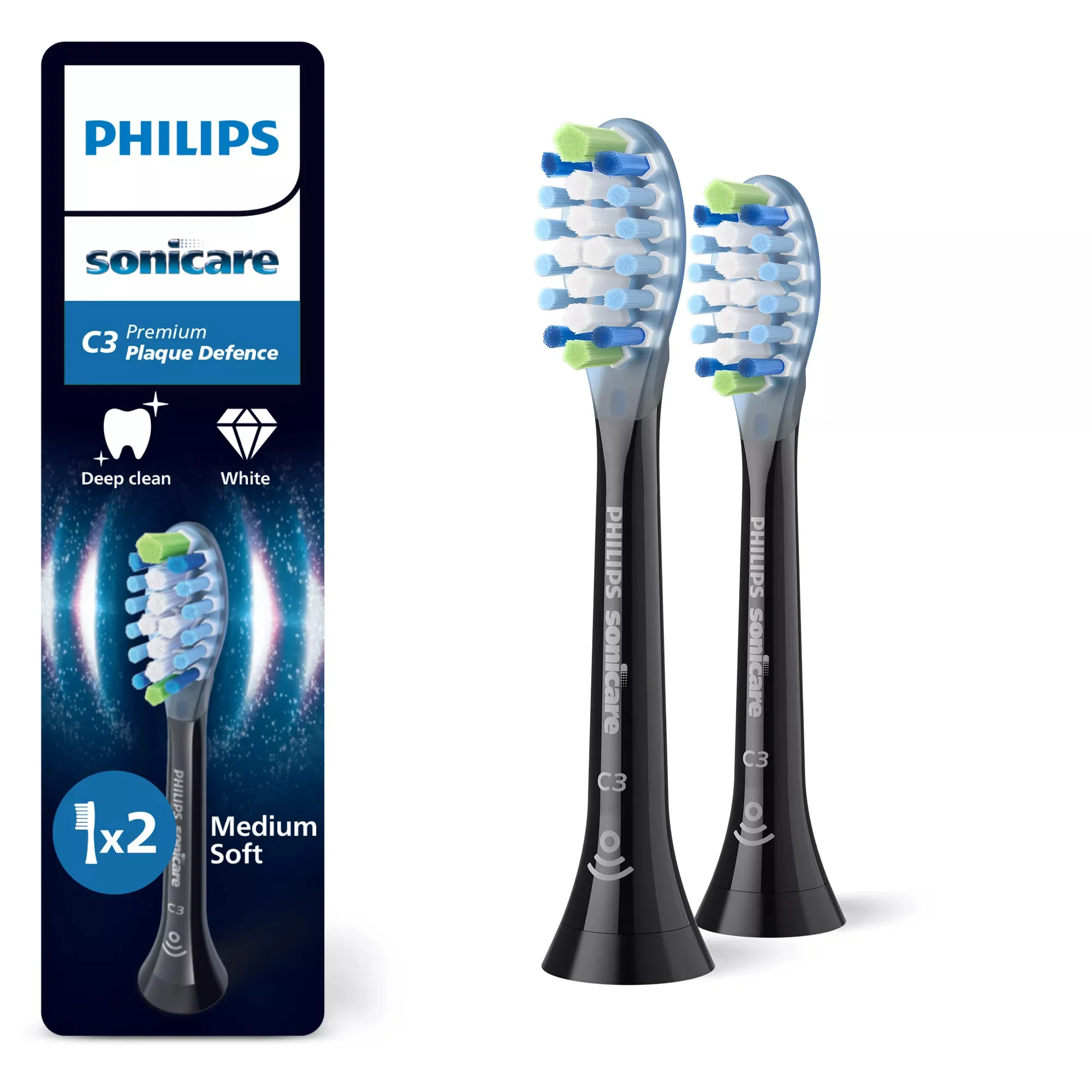Philips Sonicare Premium Plaque Defence HX9042/88 Doppelpack Bürstenköpfe