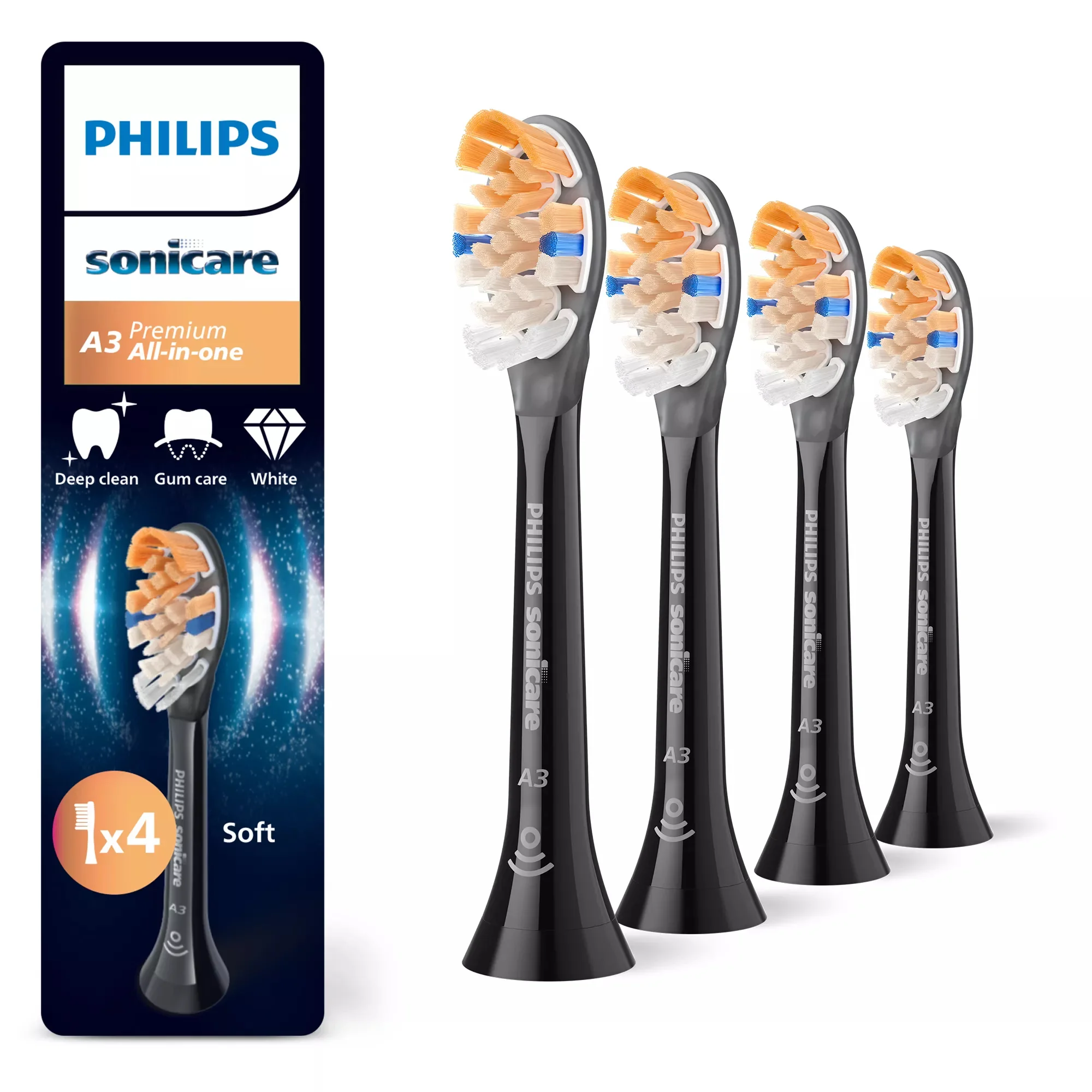 Philips Premium All-in-One HX9094/88 Bürstenköpfe (4er-Pack)