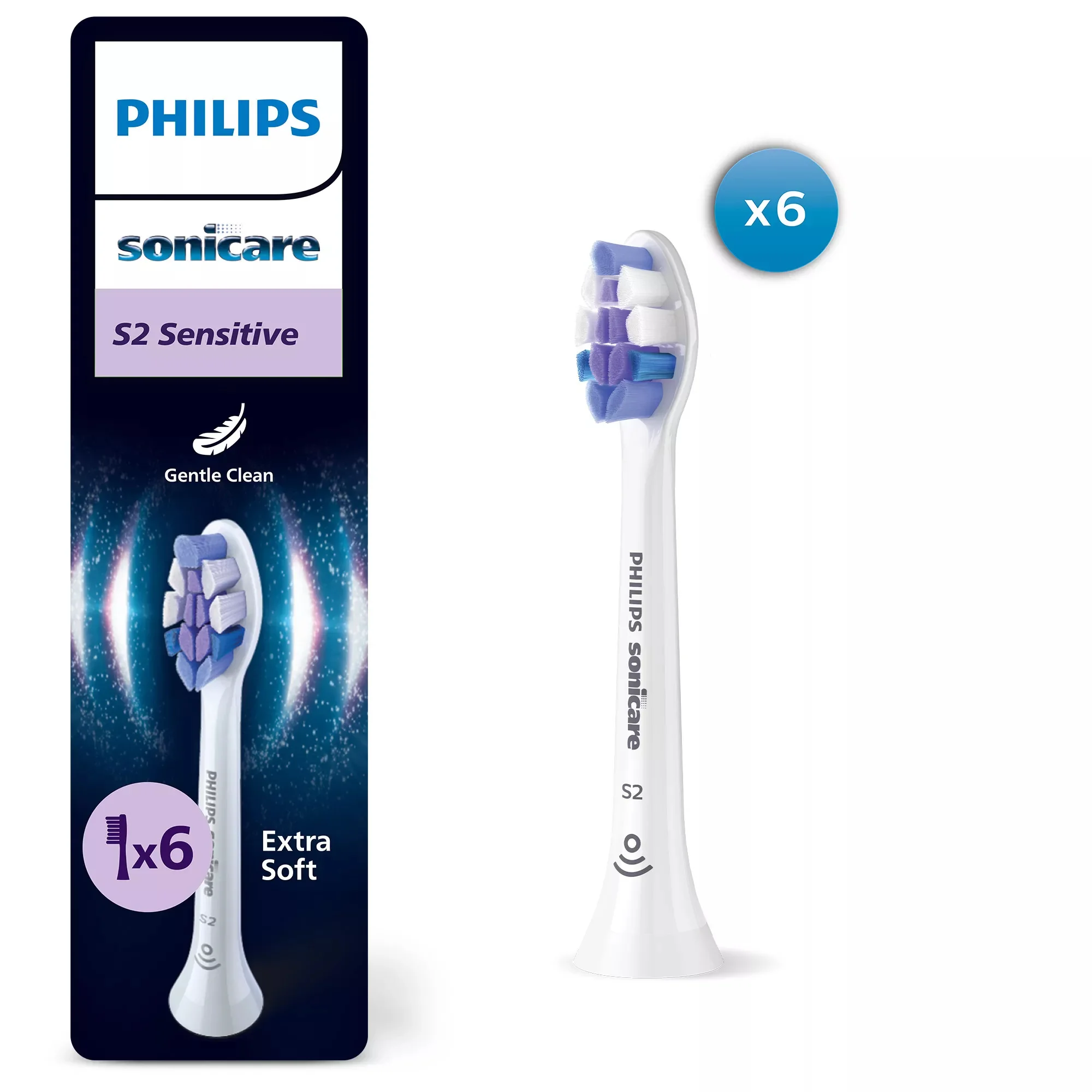 Philips Sensitive HX6056/87 Bürstenköpfe (6er-Pack)