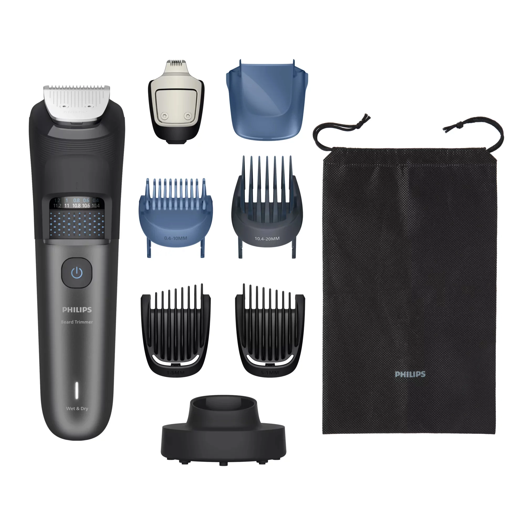 Philips Beard Trimmer 7000 Series BT7660/15 Bartstyling mit Haarauffangschale